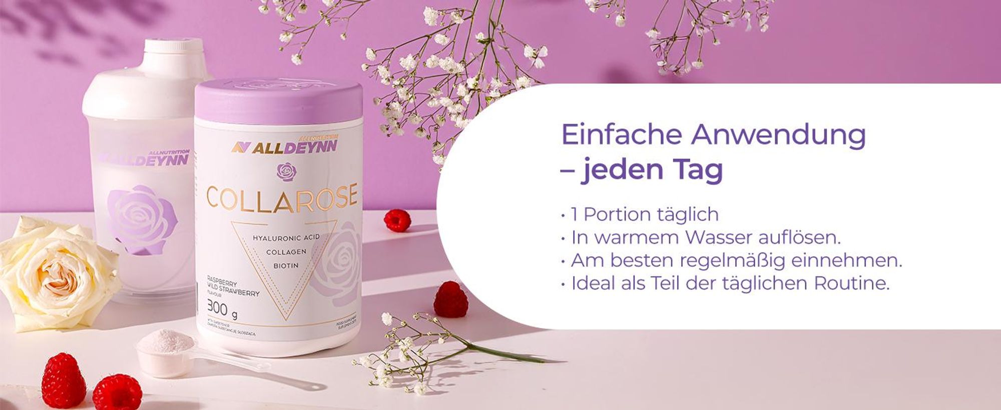 ALLDEYNN COLLAROSE 300g Mango-Passionsfrucht Kollagen Collagen Haut Haare Hyaluronsäure