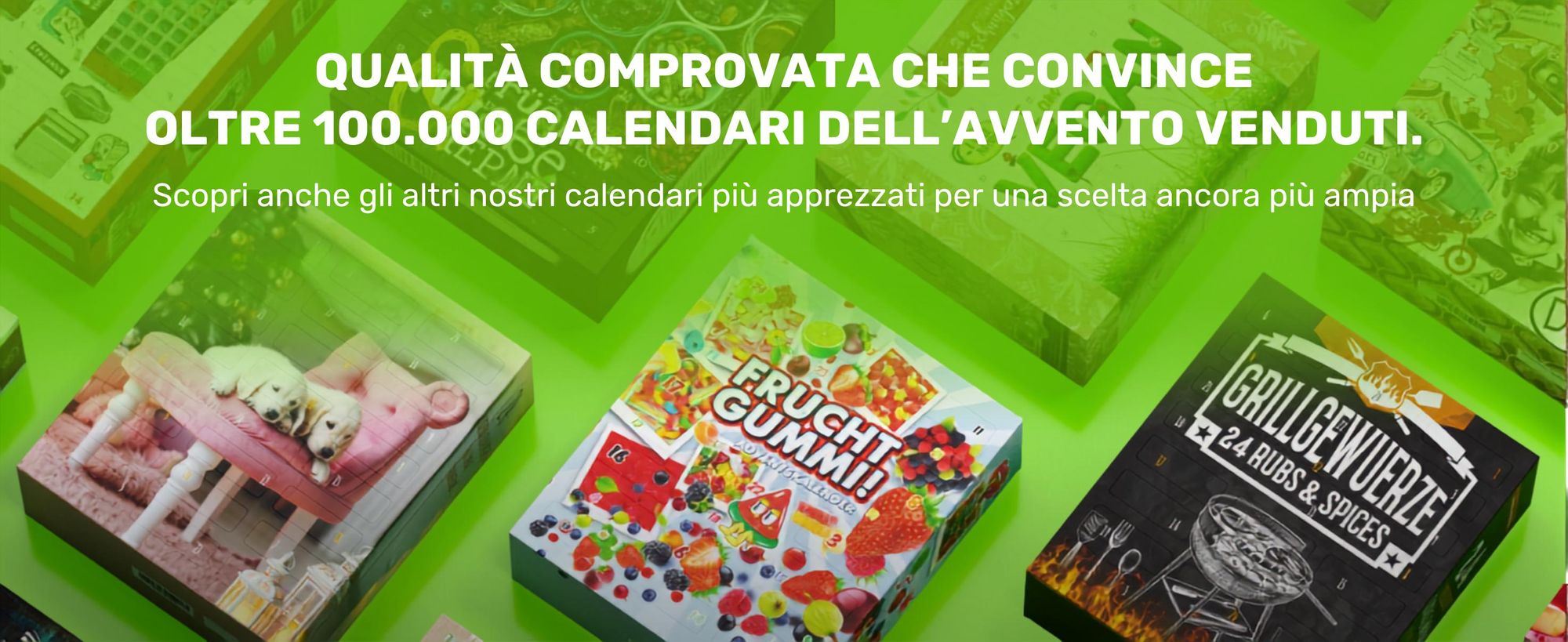 UMBRELLA® calendario avvento vegano 2026, bio, 24 snack vegetali, dolci