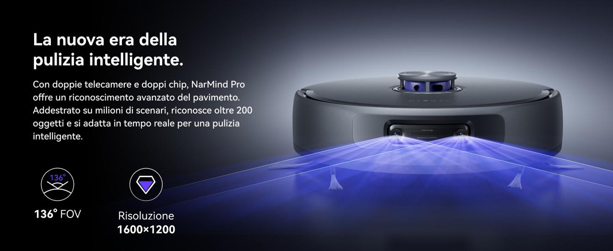 NARWAL Freo Z10 Ultra Senza sacchetto Grigio