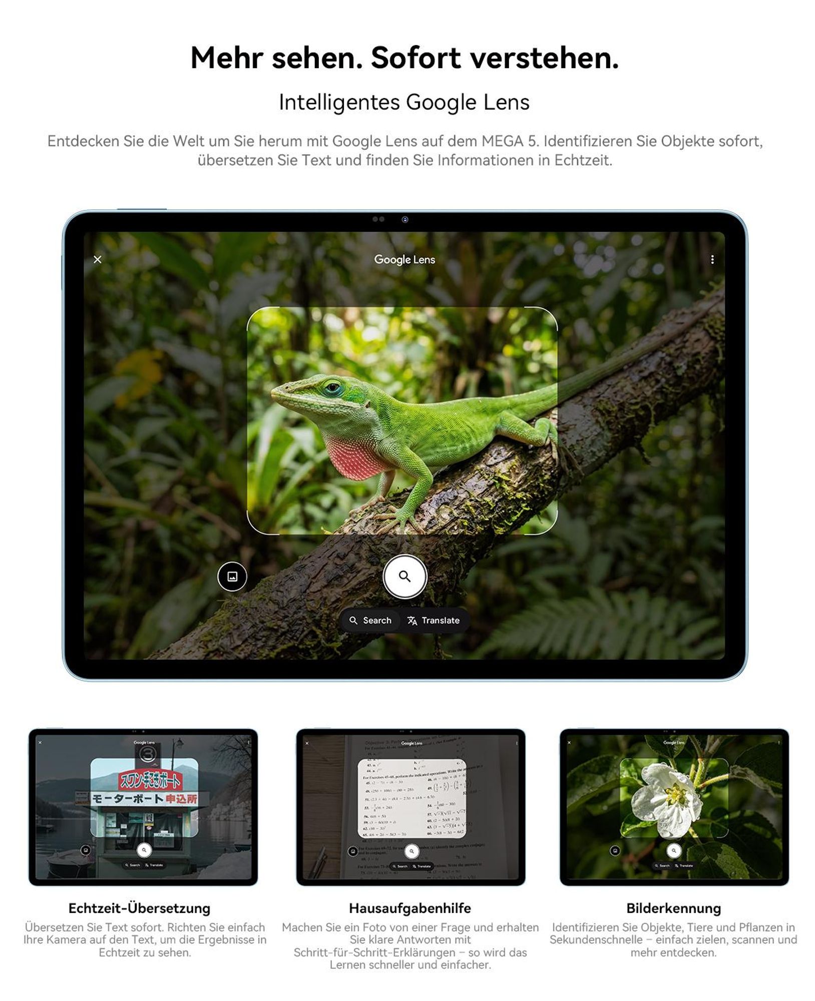 Blackview MEGA 5 Tablet, 12.2"/2,4K/120Hz Display, 1080P HD, 48GB+ 256GB+2TB TF, Dual-SIM 4G, WiFi 6, 10000mAh, mit Tastatur/Maus/Stylus/Hülle