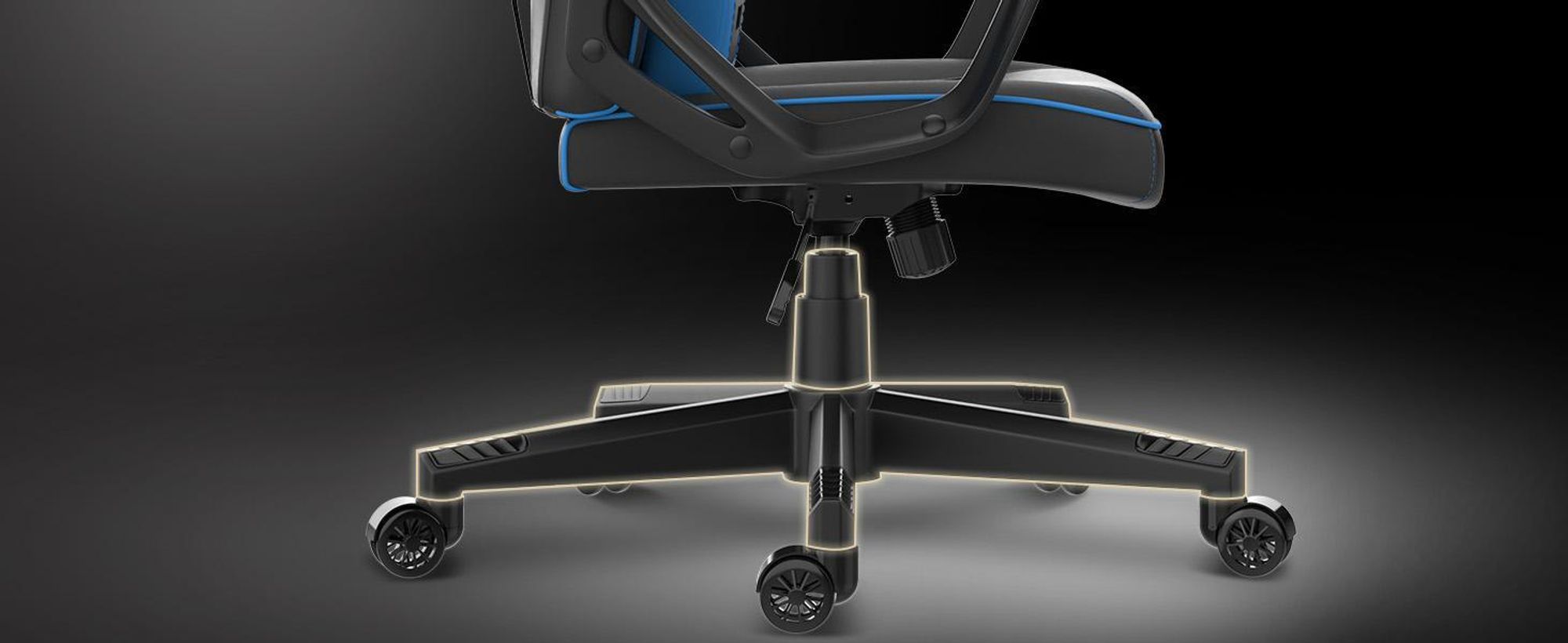 SENSE7 Knight Gaming židle černá – ergonomická kancelářská židle, židle k psacímu stolu, herní křeslo, otočná židle, herní židle, židle pro hráče PC, židle pro hráče 120 kg, židle pro hráče