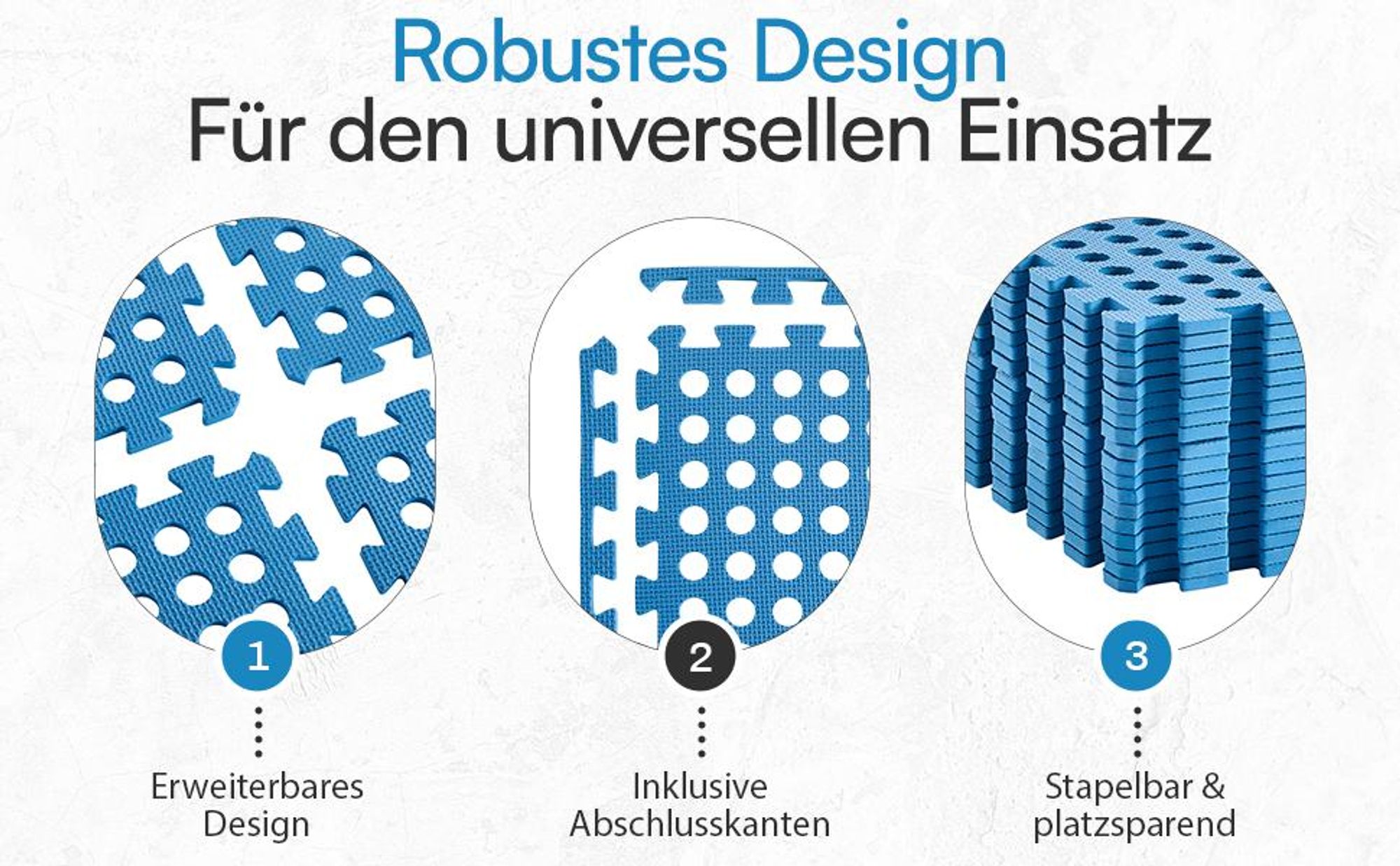 Meisterhome 72 Stück Bodenschutzmatte Pool Unterlegmatte Poolmatte Bodenschutz Matte für den Pool - 40 x 40 x 1 cm - Whirlpool Plantschbecken – Blau