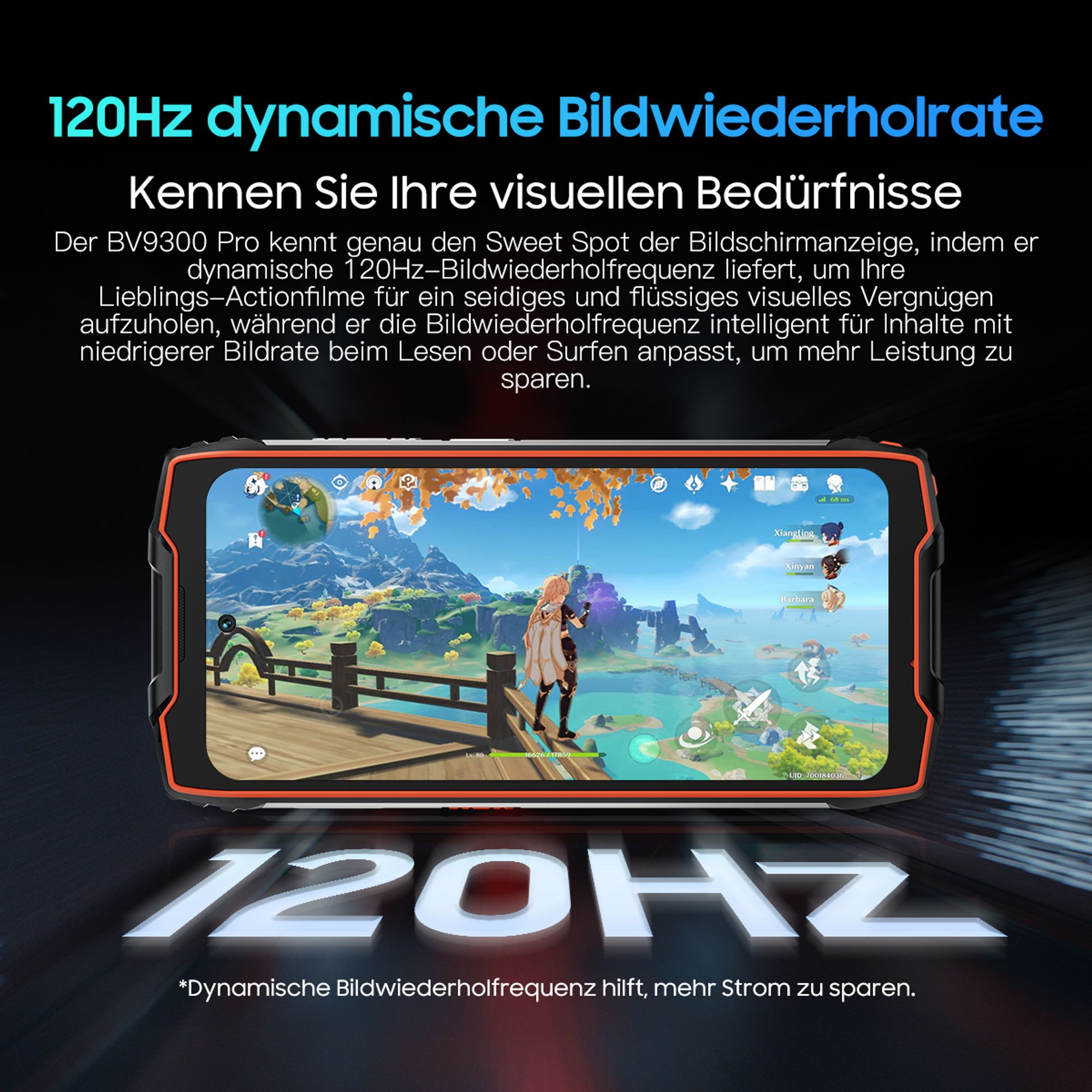 Blackview BV9300 Pro(36GB+256GB) Outdoor Smartphone Ohne Vertrag, 6.7'' FHD+ 120Hz 1.32'' Zurück Dsiplay Outdoor Handy, 15080mAh 33W, 64MP+32MP, NFC