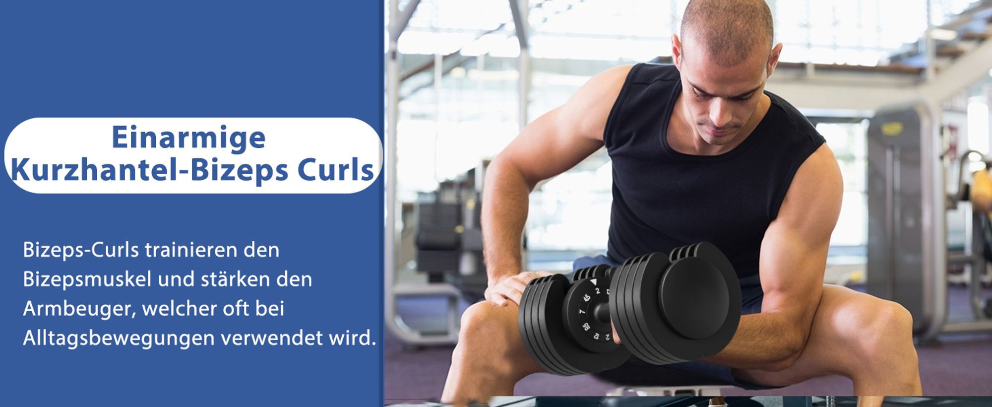 DH Fitlife Verstellbare Hanteln 12kg x 2, Platzsparende Kurzhanteln mit 5 Gewichtsstufen (2-12kg), 2er Set für Fitness und Körpertraining