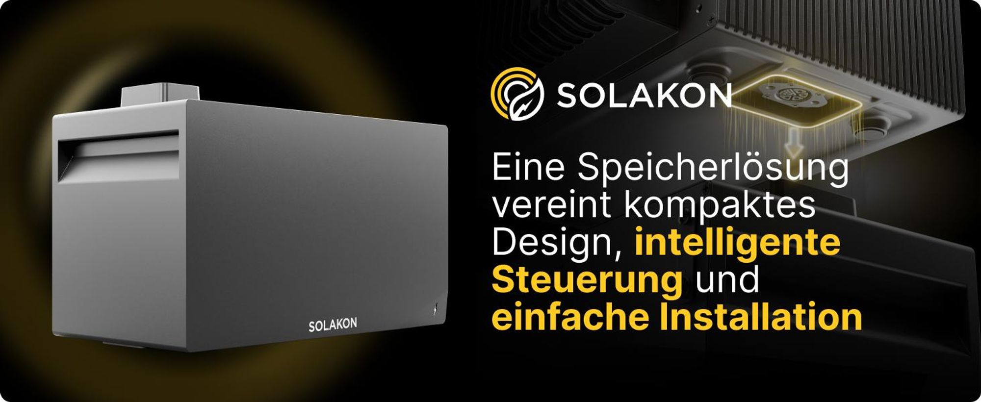 Solakon ONE Erweiterungsspeicher mit 2,11 kWh Kapazität für Balkonkraftwerk, modulare Erweiterbarkeit auf bis zu insgesamt 6 Einheiten (12,66 kWh)