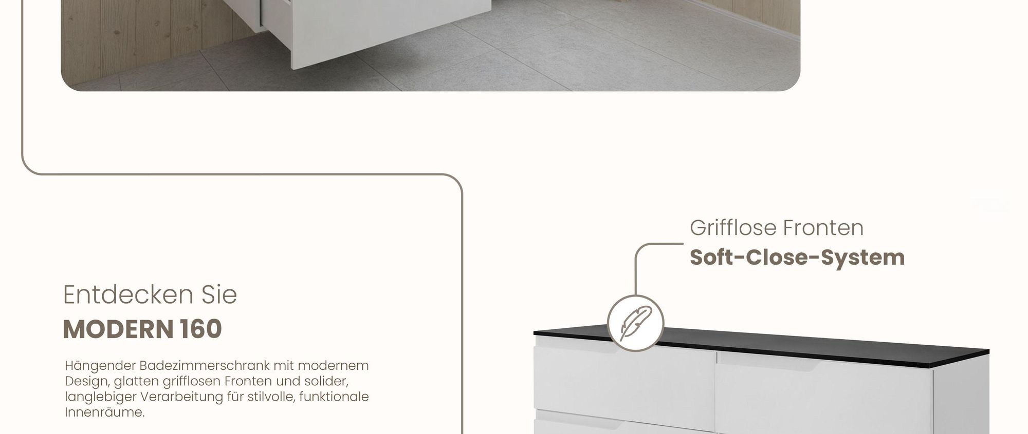 RODAN, Badmöbel, Badschrank, Badezimmermöbel, Badezimmer, MODERN, Waschbeckenunterschrank