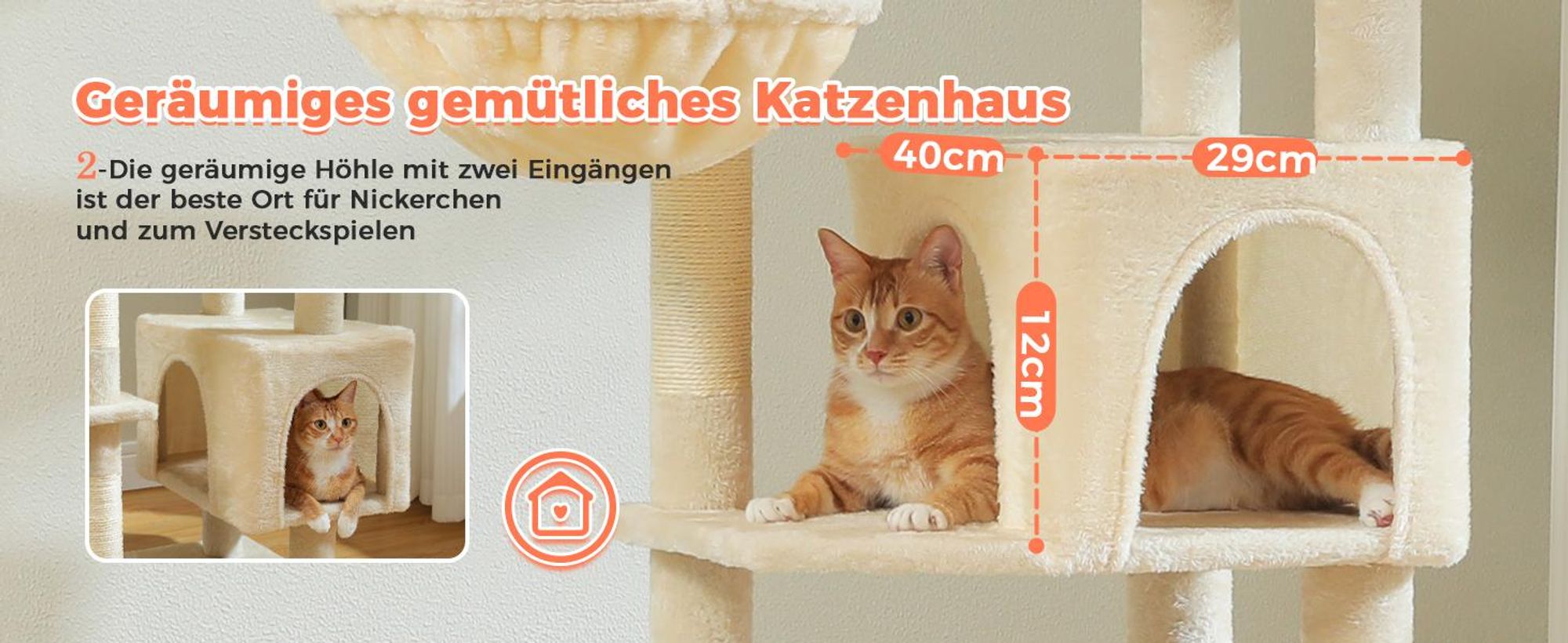 PAWZ Road Kratzbaum XXL Große Katzen Katzenbaum Katzenkratzbaum Spielbaum 175 cm