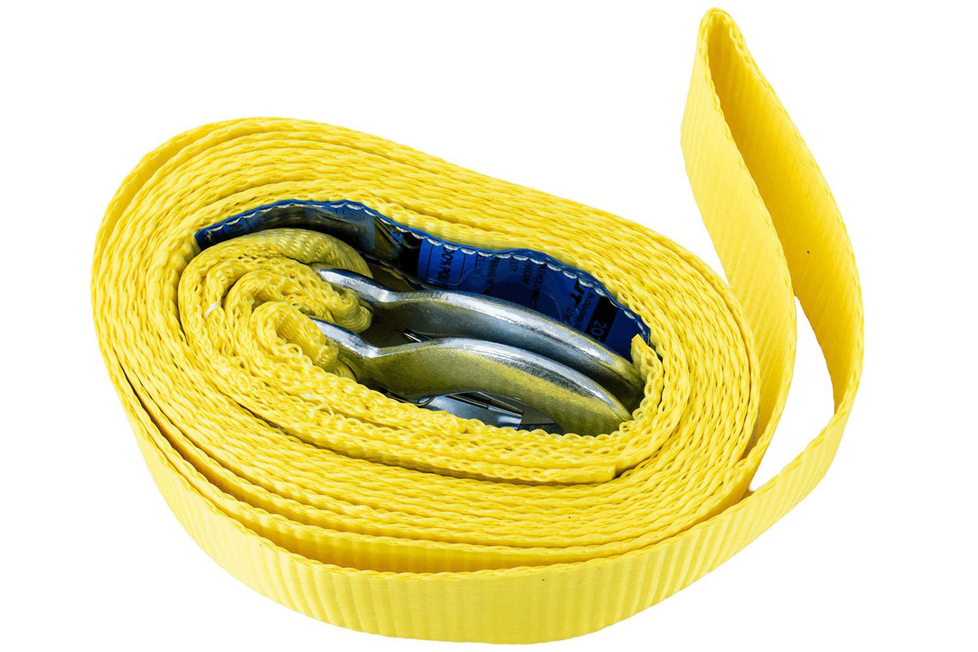 Tažné lano s háky Tažný popruh 4,5m/50mm/3t žlutý