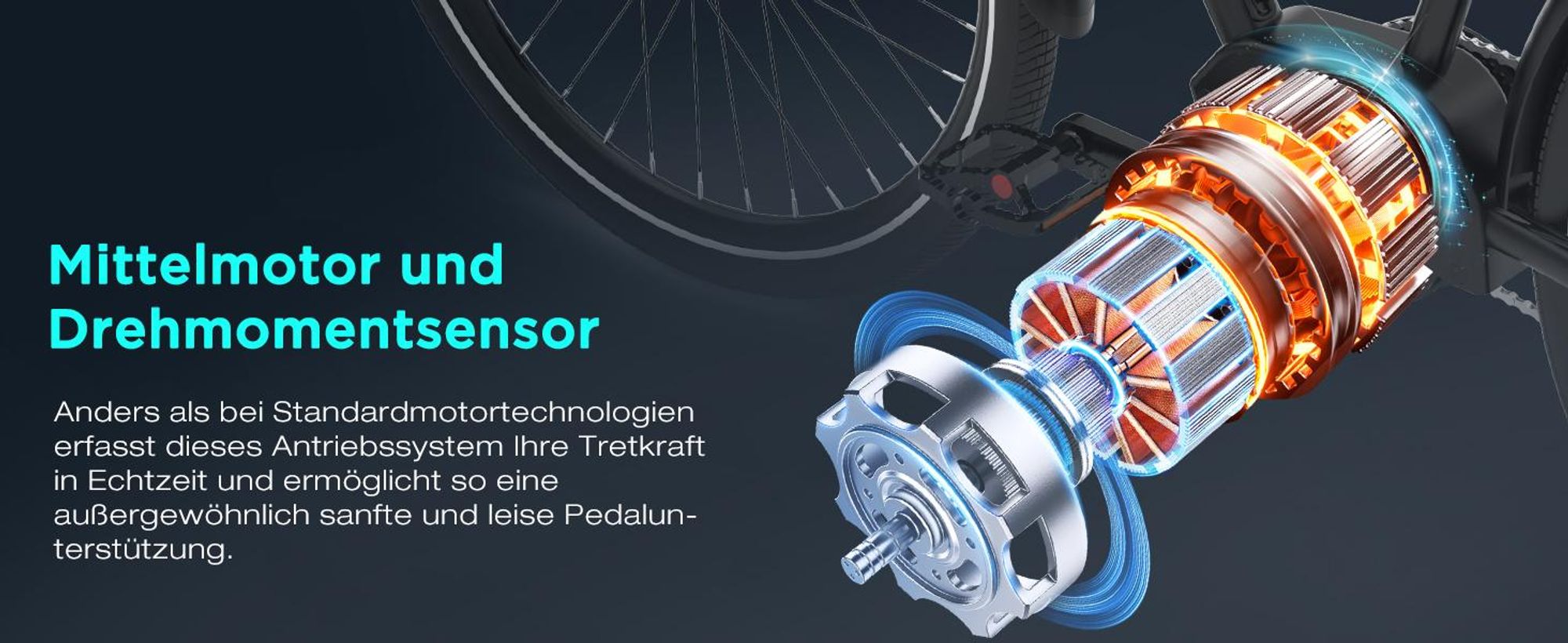 HITWAY BK-U1 E-Bike mit Mittelmotor, bis zu 180 km Reichweite, 36V 13Ah Akku, 27,5" × 2,2" Reifen, 7-Gang, 25 km/h, Federgabel, Scheibenbremsen