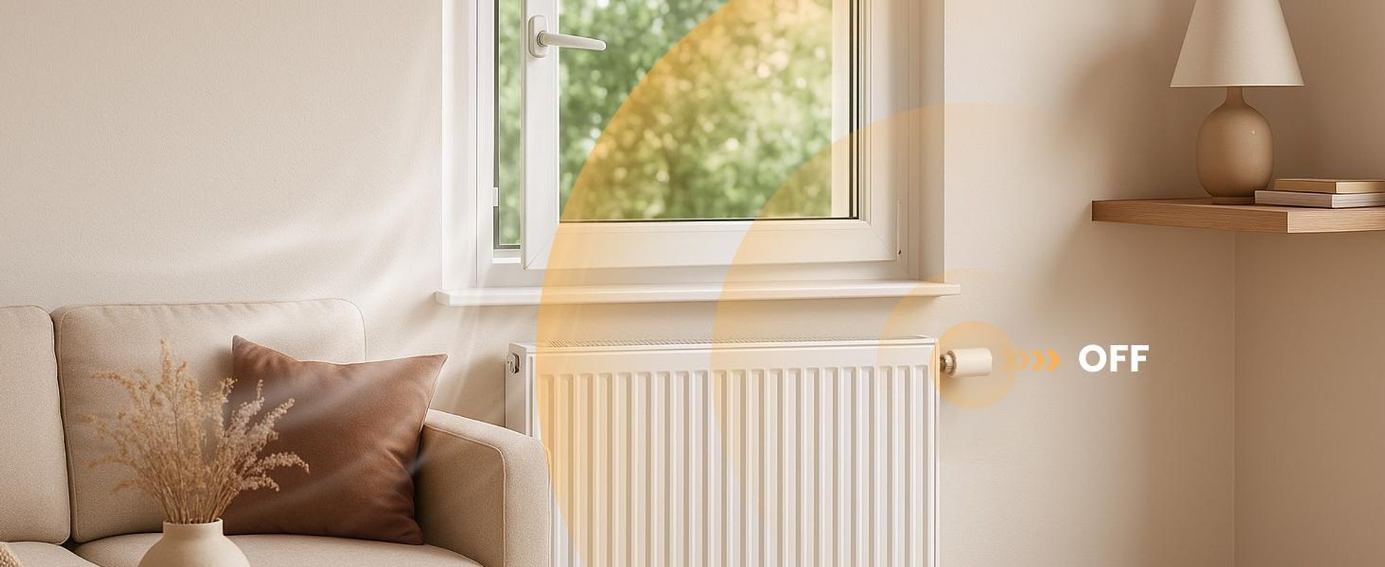 EMKE Heizkörperthermostat Intelligent mit Smart Gateway – Weiß ABS-Gehäuse Fernsteuerung Fenster-Offenerkennung & Kindersicherung