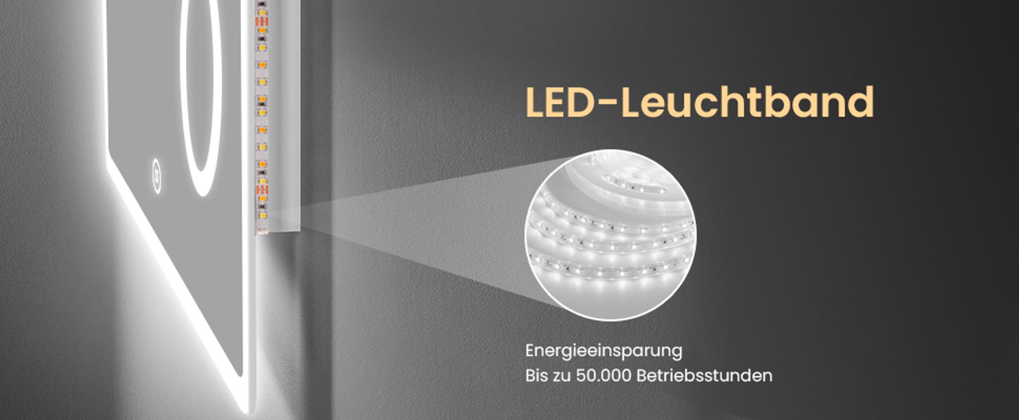 Heilmetz LED Badspiegel 80x60cm Beleuchtung Badezimmerspiegel Wandspiegel mit Bluetooth 4.1 Lautsprecher, Touch-Schalter mit 3 Lichtfarbe 3000-6500K, Beschlagfrei, Dimmbar, Vergrößerungsspiegel