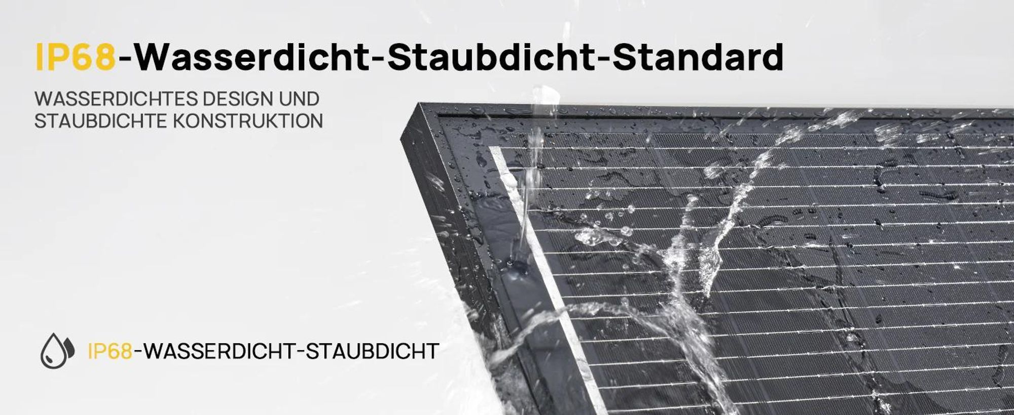 AFERIY 120W Solarpanel – Monokristallin, IP68, MC4 für Wohnmobil & Garten