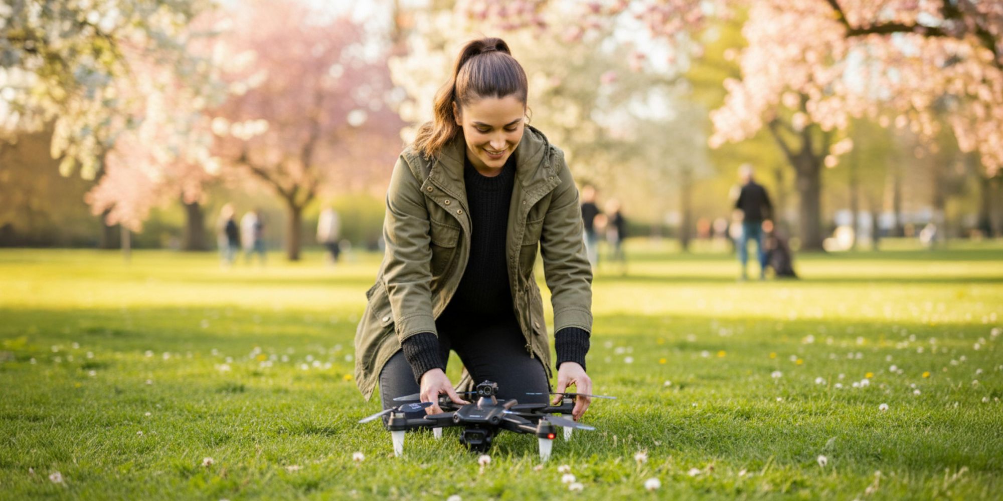 Drohne mit 4K Kamera & Hindernisradar, Bürstenlose Motoren, 75 Min. Flugzeit (3 Akkus), 2km Reichweite, Faltbarer Quadcopter für Anfänger, EVI TECH