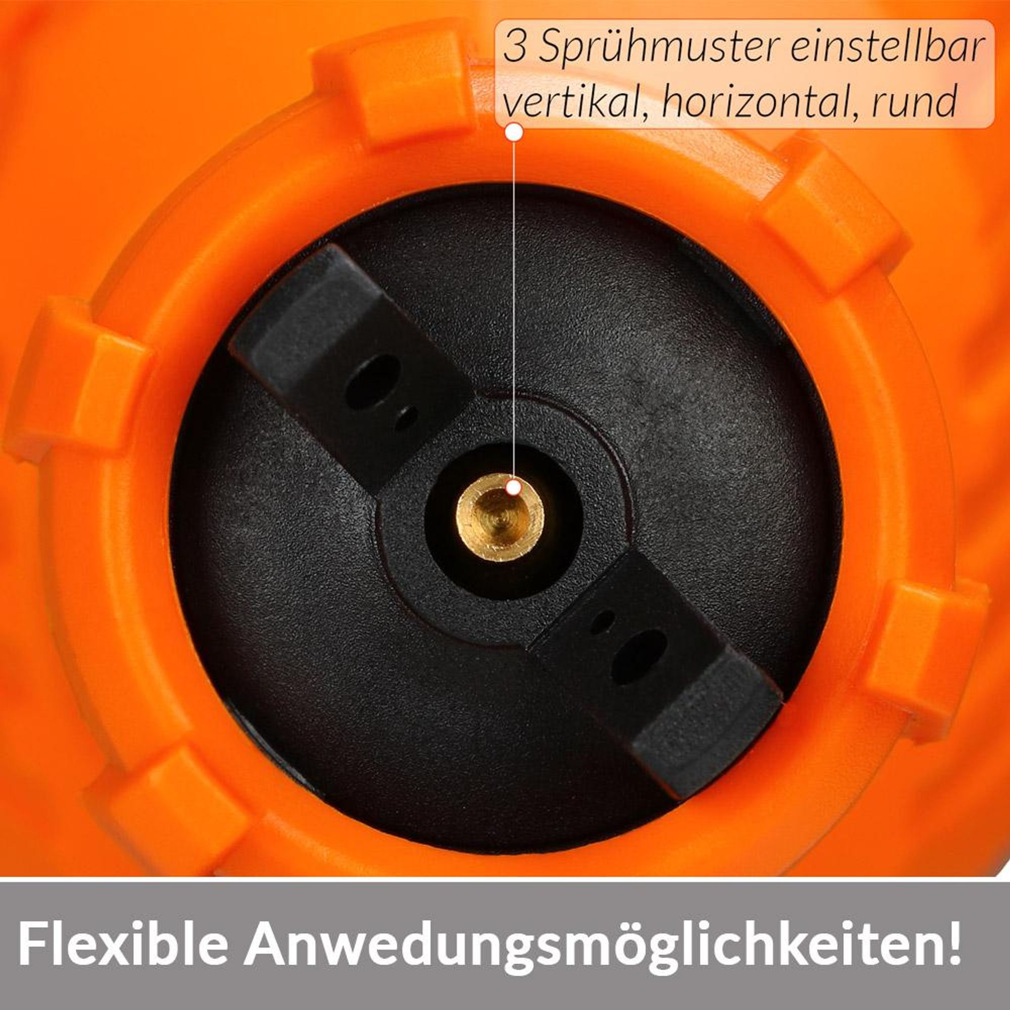 MONZANA® elektrisches Farbsprühsystem 800ml/min Behälter 500 W 3 Sprühmuster Farbsprühpistole Spritzpistole Lackierpistole Farbsprühgerät Einfülltrichter
