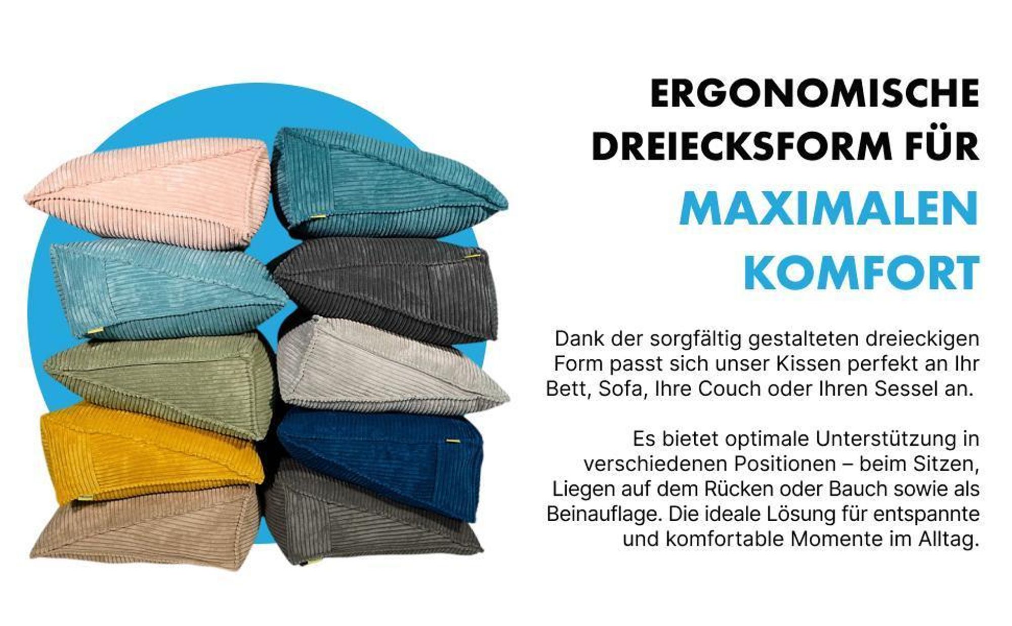 rückenkissen bett keilkissen sofa kissen lesekissen sofakissen rückenlehne couchkissen