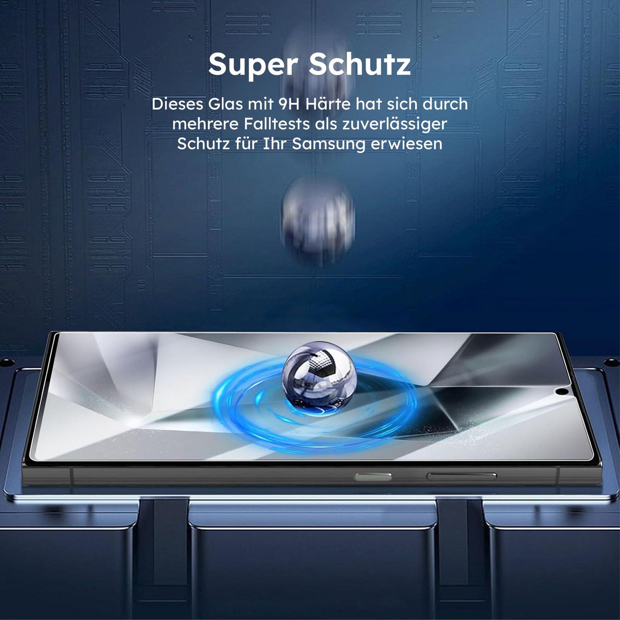 alkaya. Samsung Galaxy S24 Ultra Displayschutzglas, Panzerglas, Schutzfolie - Transparent