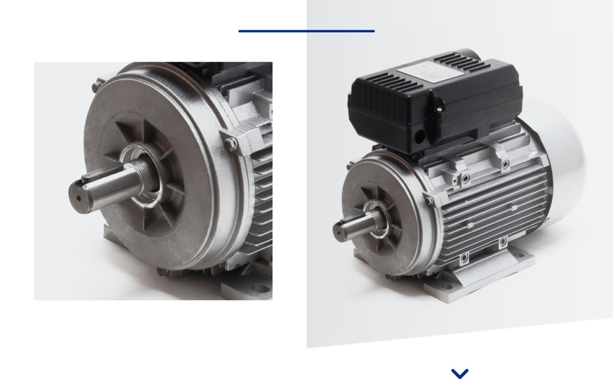 Wiltec Elektromotor 230 V 2,2 kW (3 PS) 1-phasig 2-polig E-Motor mit Anlaufkondensator 2850 U/min und Aluminiumwicklung