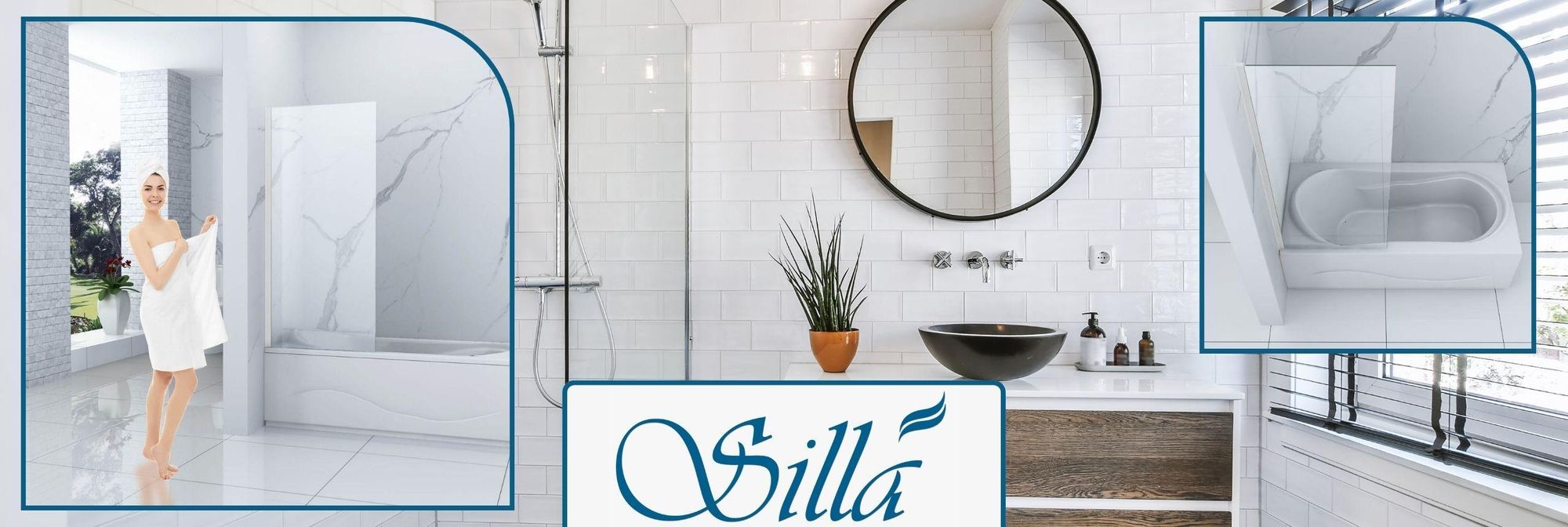 Silla, duschwand badewanne 50x150, duschwand aus glas, badewannenaufsatz, faltwand