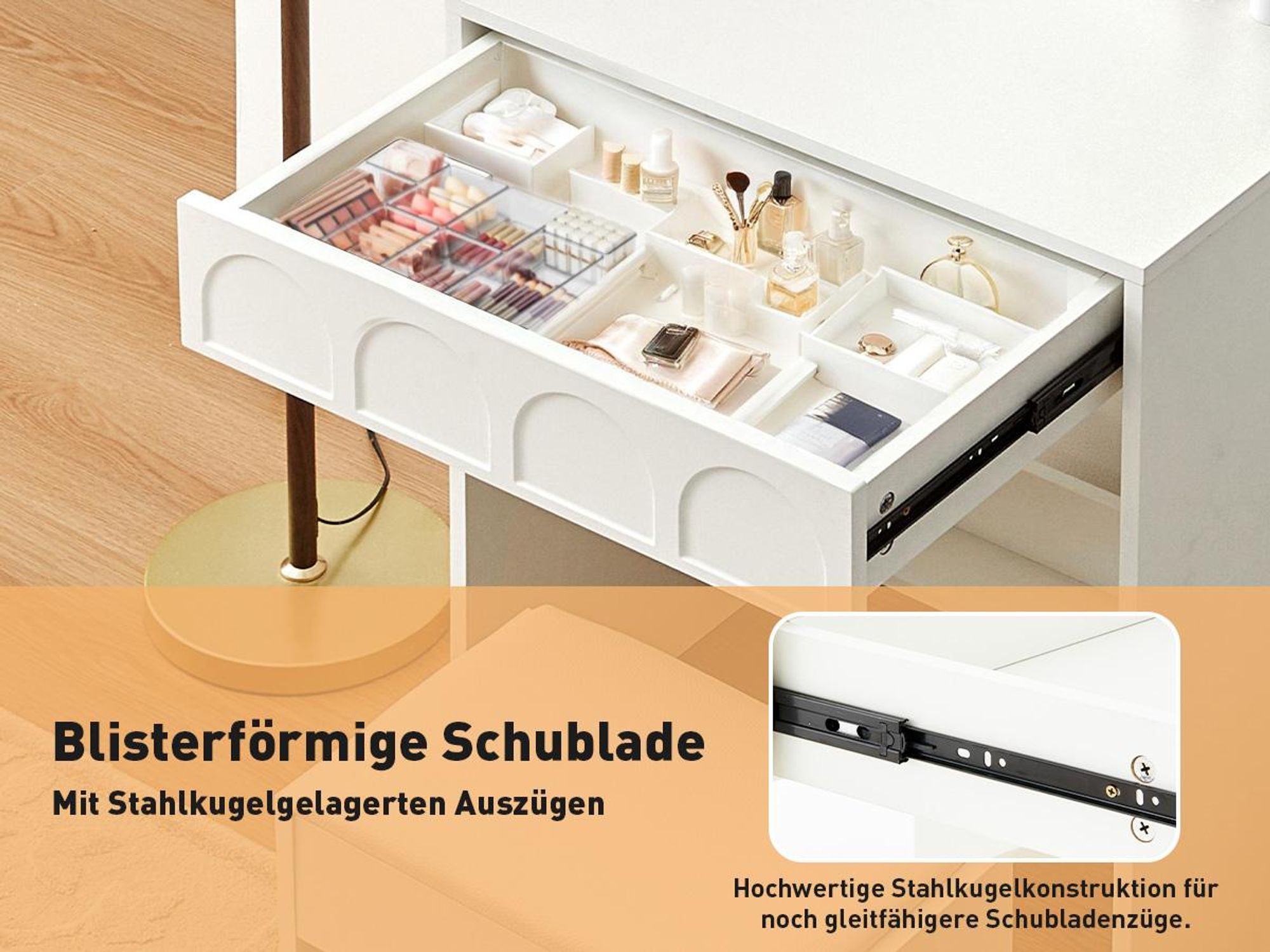 Eine Schublade erfüllt einfache Anforderungen.