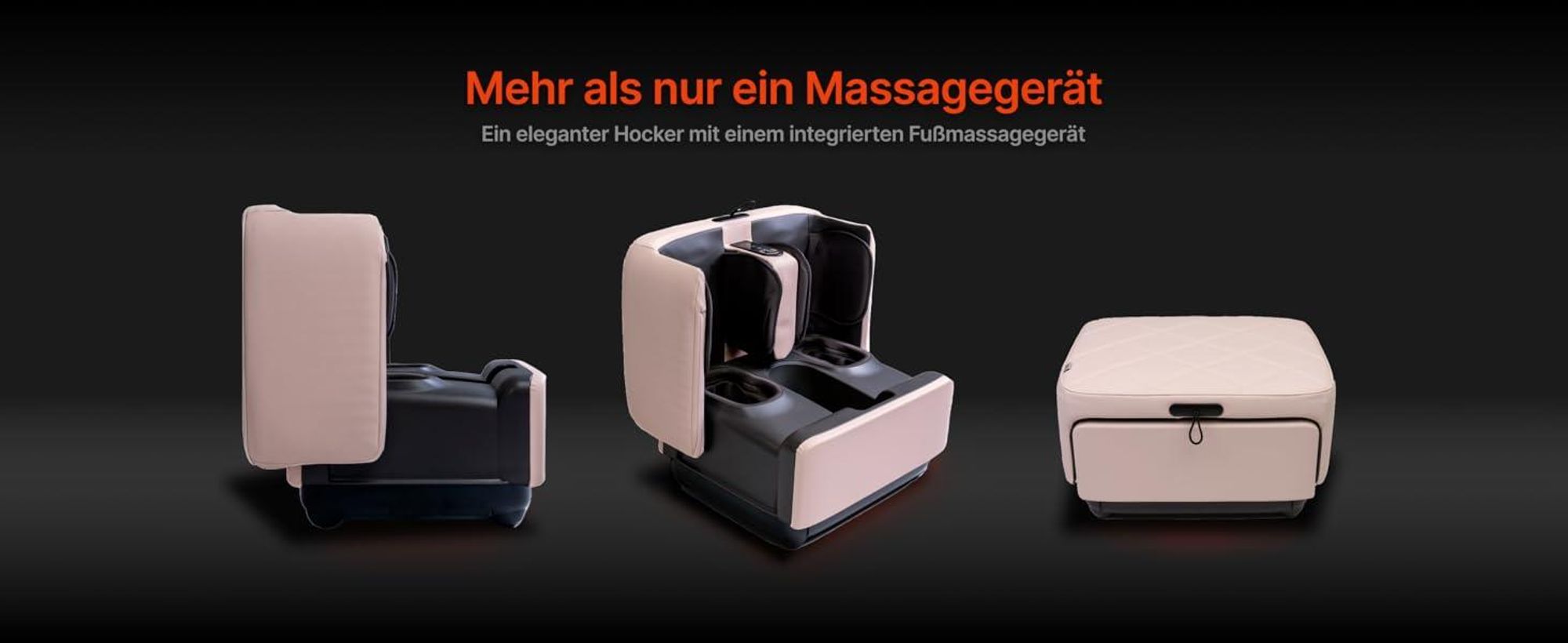 GESS Wadenmassagegerät elektrisch mit Wärme & Shiatsu, Luftkompression,