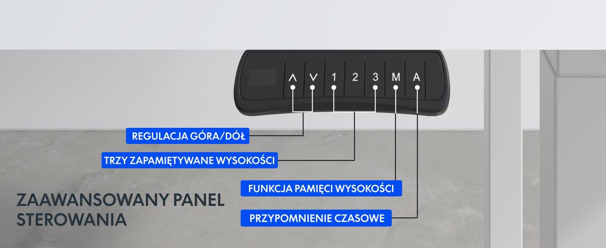FLEXISPOT – elektrycznie regulowana podstawa biurka z 4 nogami, podwójny silnik, nośność 200 kg, 3 pozycje zapamiętane, funkcja przypomnienia o zmianie pozycji, kolor biały