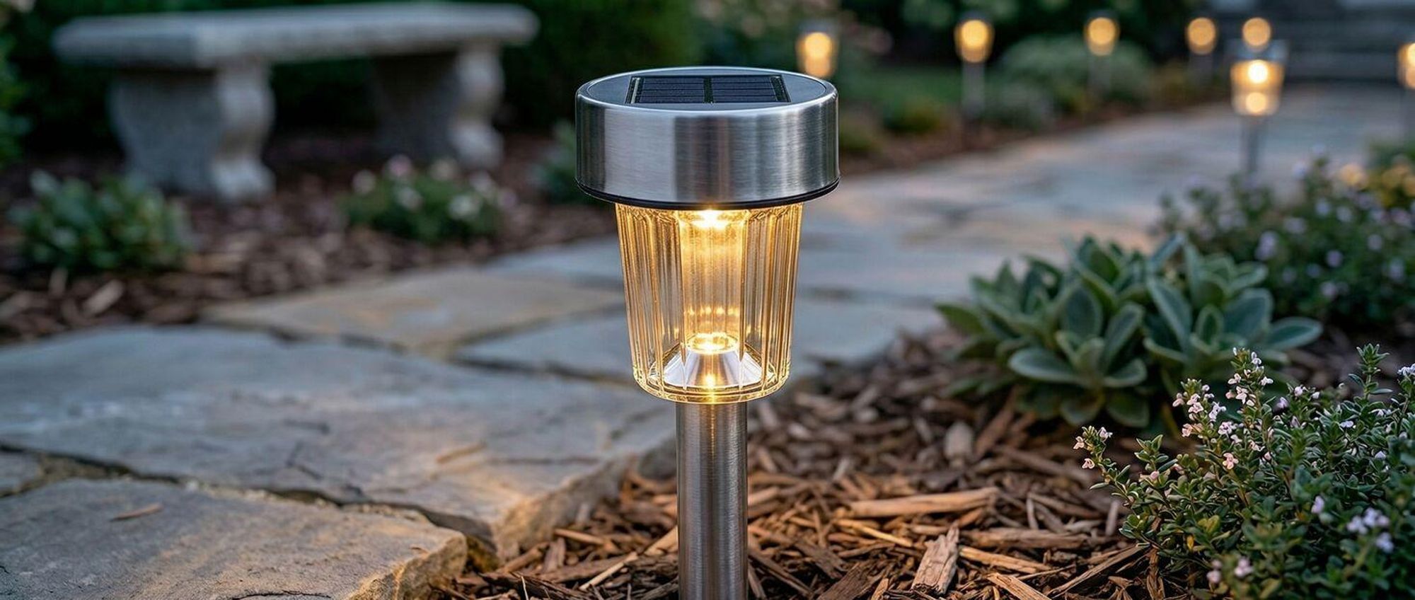 tectake® 24-er Set LED-Solarlampen 4,7 x 37 cm