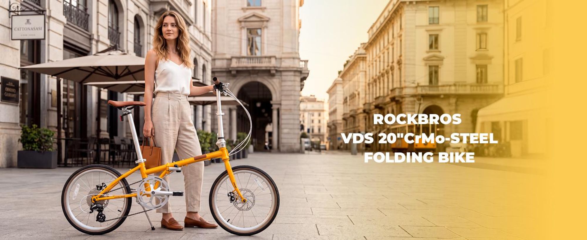ROCKBROS VDS 20 Zoll Faltrad 8-Gang Altus Schaltung Klapprad, Komfort Faltfahrrad City Bike für Pendeln EU Grün