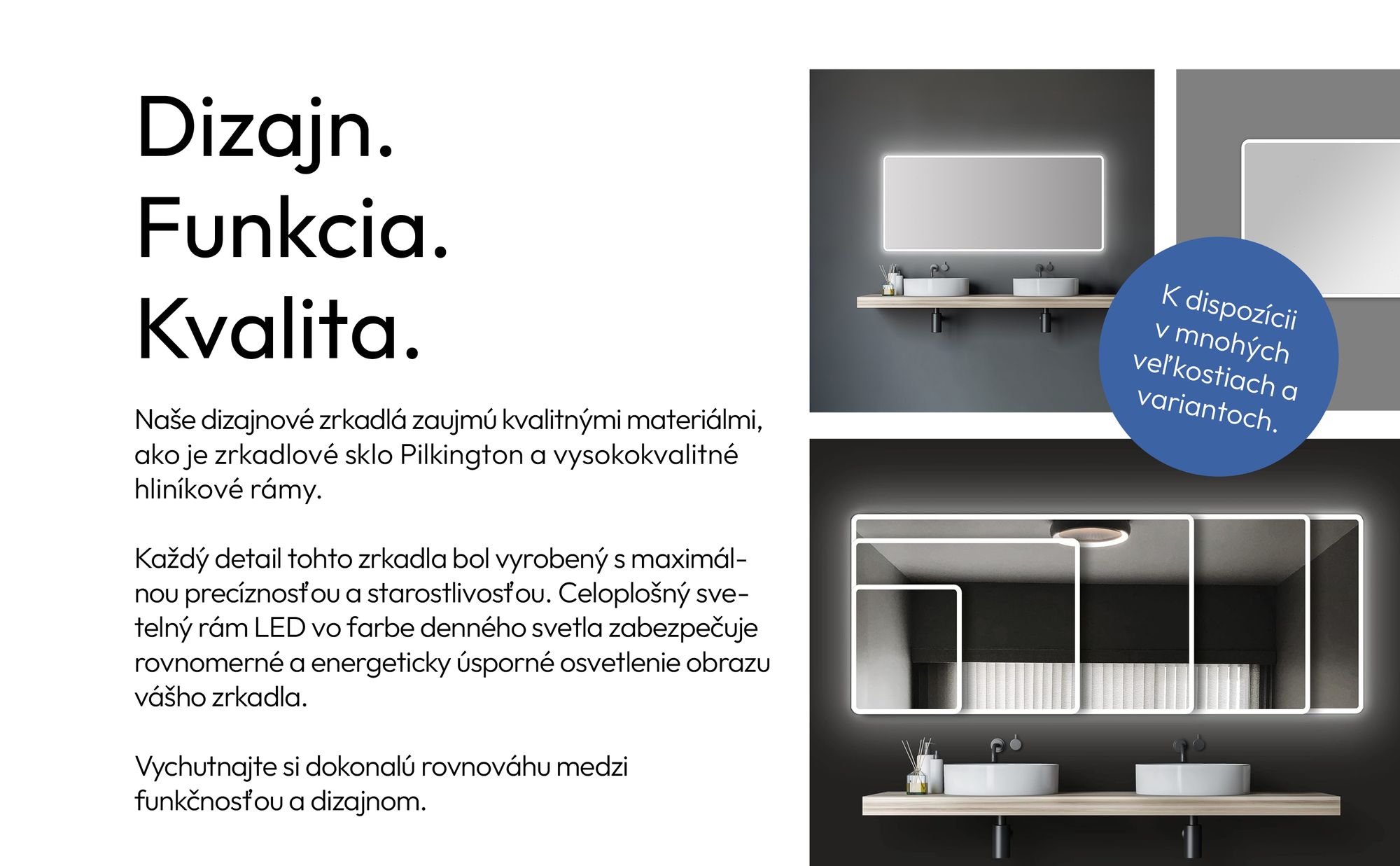 Kúpeľňové zrkadlo s osvetlením TALOS Moon LED kúpeľňové zrkadlo 160x70 cm - odolné proti vlhkosti vďaka hliníkovému rámu - svetlá farba neutrálna biela