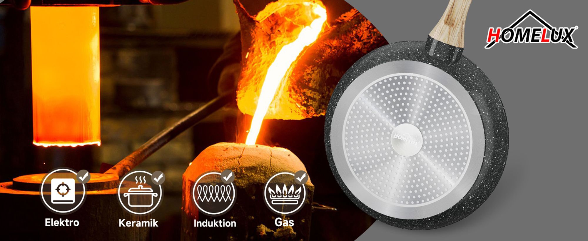 Topfsets, 12-teilige Kochtopfset Antihaft-beschichtete, Aluminium Topfset Induktion Induktionstöpfe mit Deckel, ,Töpfe & pfannen, Schwarz
