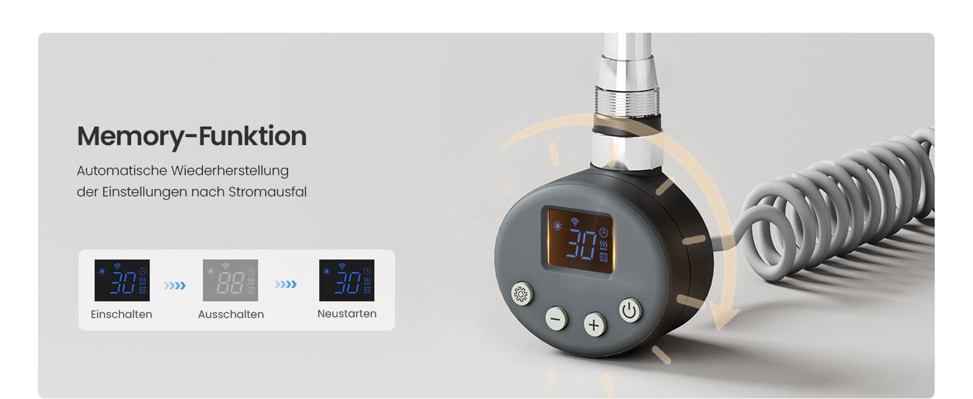 Heilmetz Badheizkörper 140x50cm 800W Anthrazit Elektrischer Heizkörper Handtuchheizkörper WLAN Thermostat & Timer Handtuchtrockner