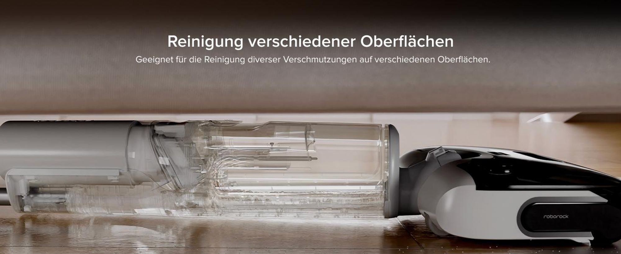 Roborock F25 GT Nass und Trockensauger, 20.000 Pa kabelloser All-in-One-Hartbodenreiniger, Selbstreinigung und Trocknung mit Hohe Temperaturen