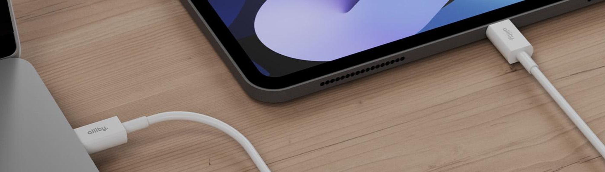 Allity USB Typ-C zu USB-C Kabel, schnelles Laden, 60W, 2m lang, universell einsetzbar, weiß