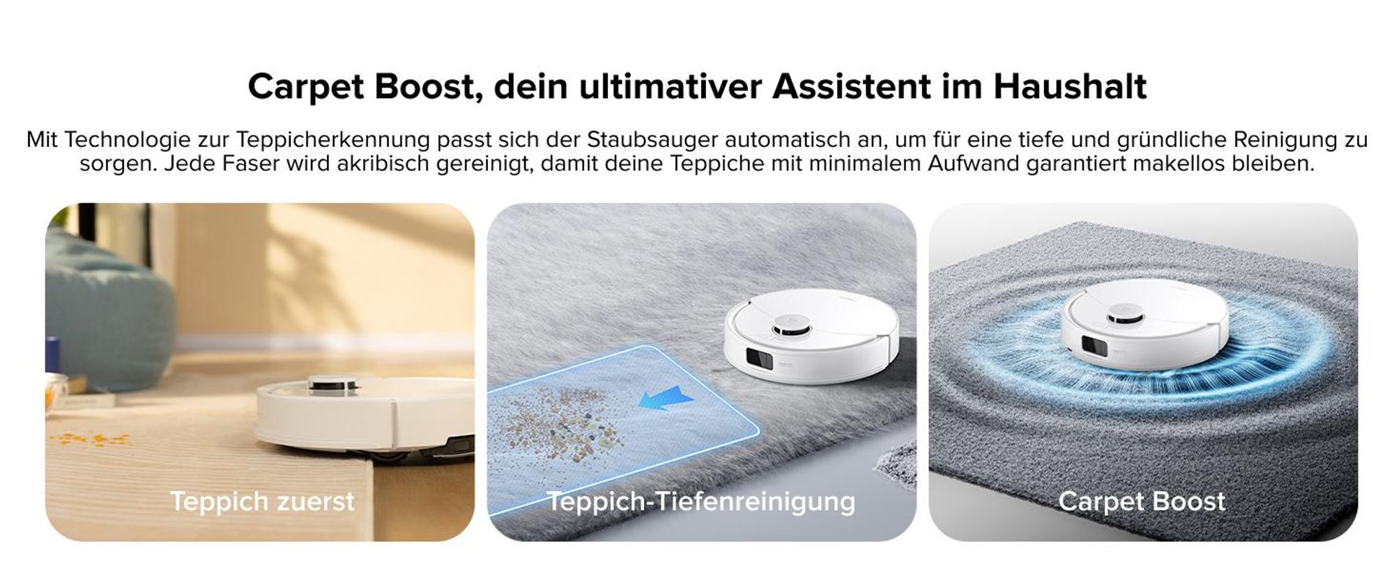Roborock Q10 PF Staubsauger Roboter 10000 Pa (Upgrade von Q8 max /S8), Dual Anti-Tangle-System, JawScrapers Bürste, Auto-Lifting-Mopp, Weiß