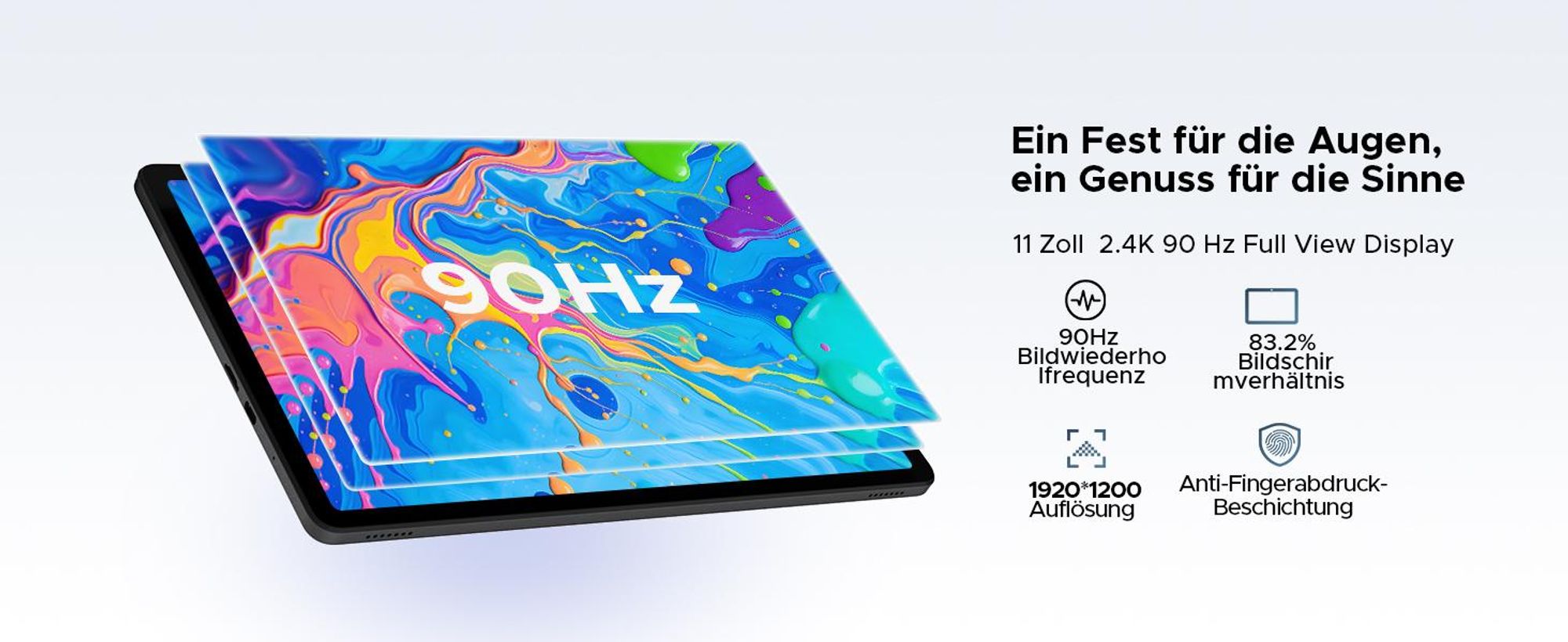 POCKAM P11 PRO 48(8+40)GB+128GB, 11 Zoll, Android 16, 8800mAh, mit Tastatur/Maus/Stift/Hülle usw, BT5.0, 5G WiFi, Gemini AI, 3.5mm Kopfhöreranschluss
