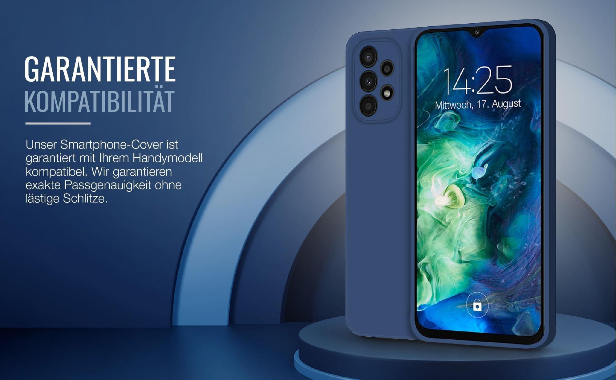 Exakt passgenaues Smartphone Backcover in Blau für Samsung Galaxy A33 5G