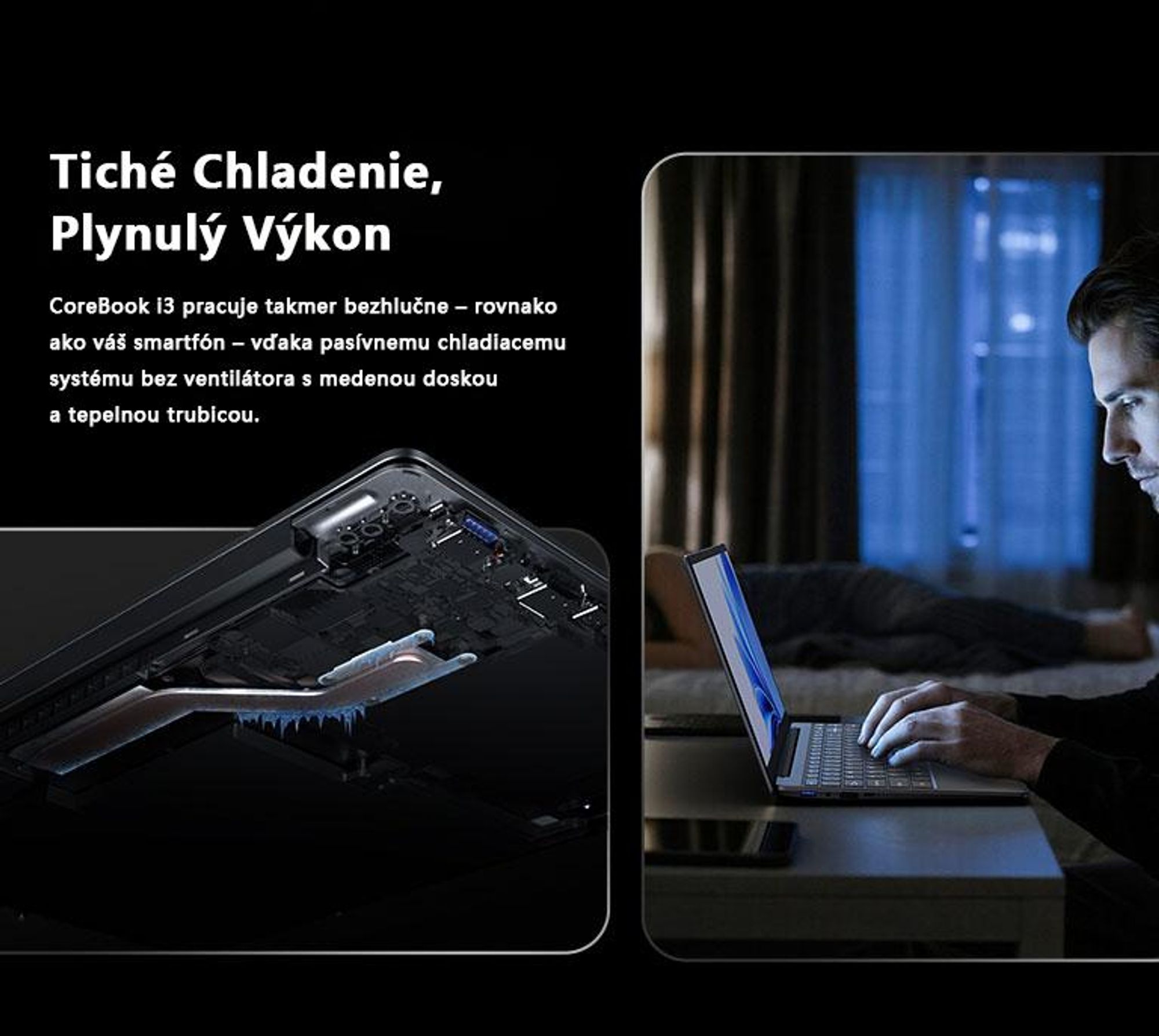 Notebook CHUWI CoreBook-K1 s procesorom i3-10100Y, 14-palcovým FHD IPS displejom, 8 GB RAM, 256 GB SSD, Bluetooth a Windows 11