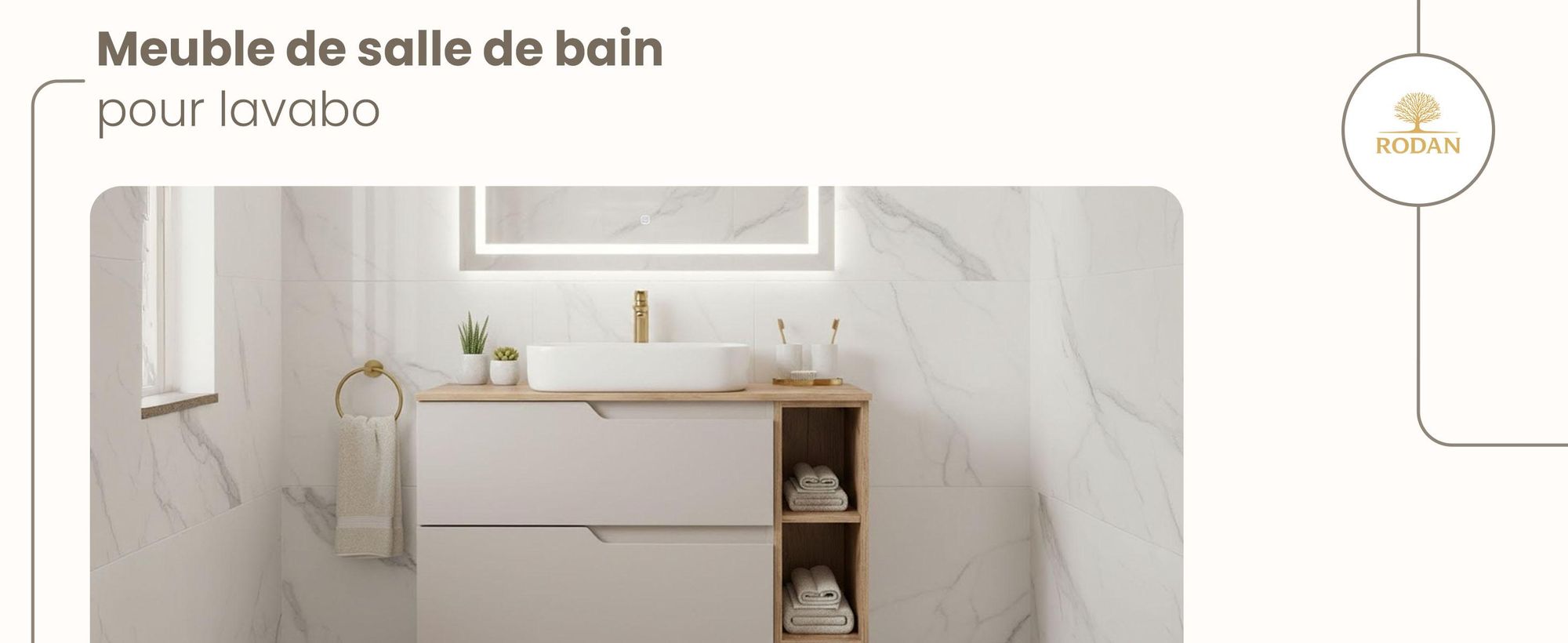 RODAN, meuble de salle de bain, armoire moderne, meuble sous vasque, meuble sous lavabo