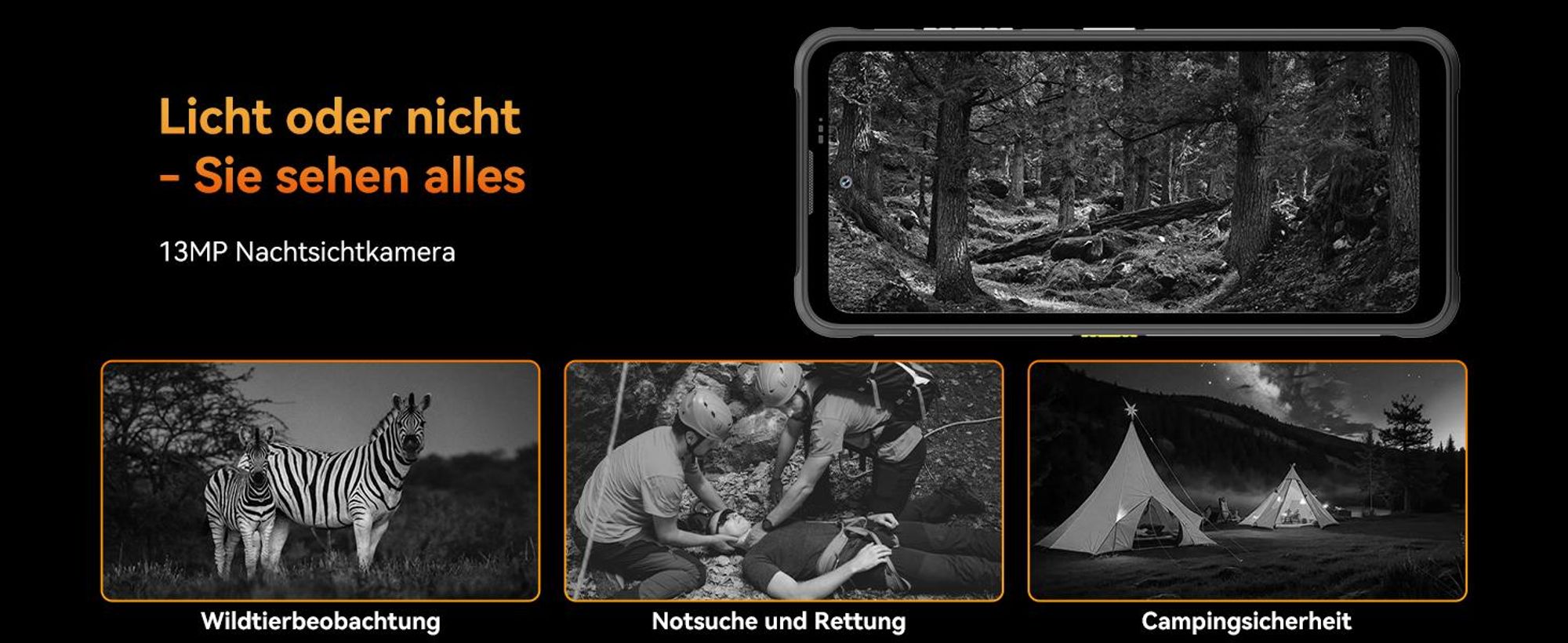 Blackview FORT 5  incl Aurabass1,AI Outdoor Handy,36(12+24)+256GB, 6,78" HD,120 Hz,NFC,IP68 und IP69K,108 MP Hauptkamera, Android 16,5000 mAh