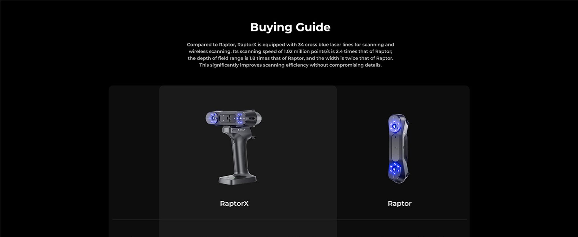 Creality RaptorX 3D Scanner-(4008050054)