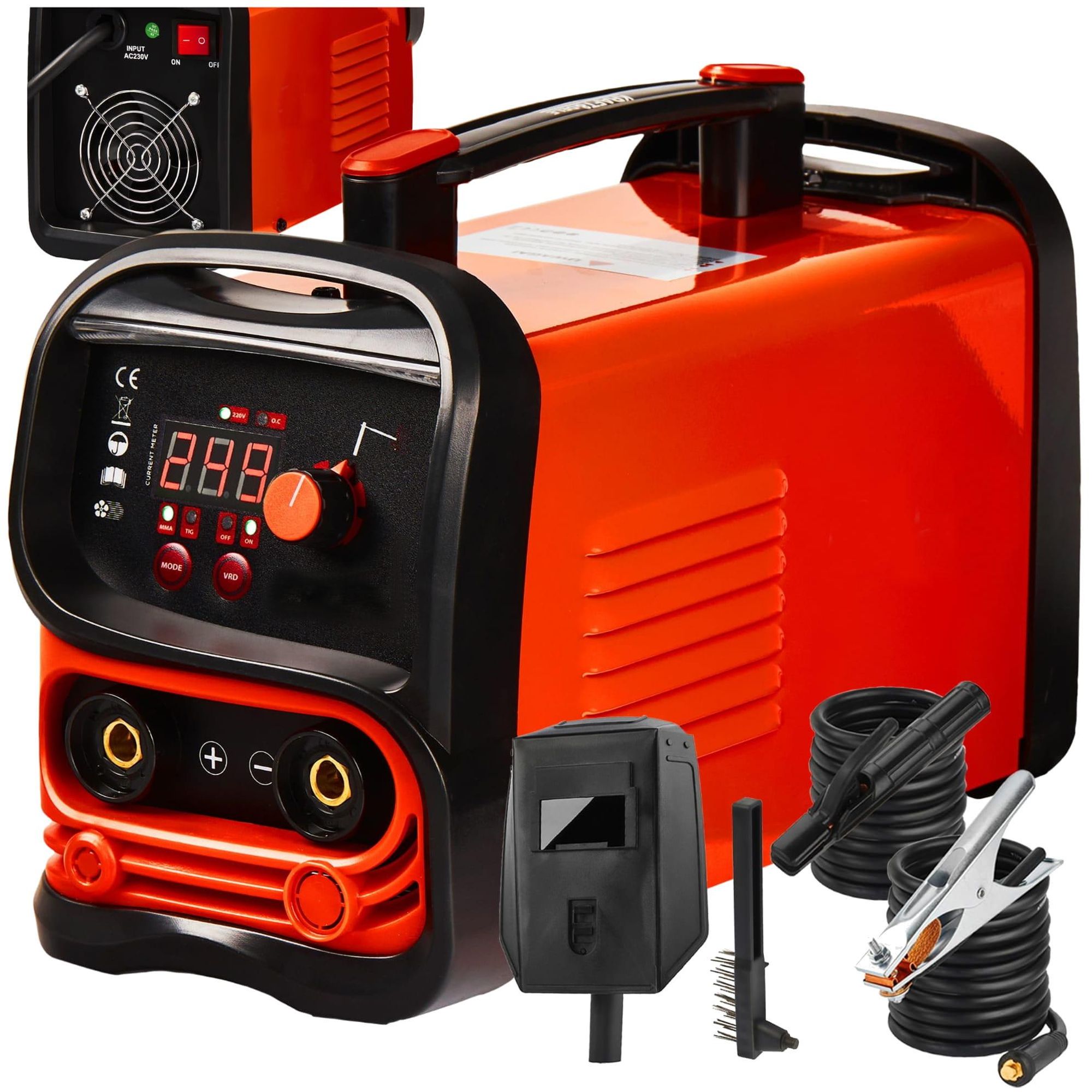 KRAFT&DELE | Mini Inverter Schweißgerät, IGBT, MMA, LIFT TIG, 350A, IGBT DC Elektroden Schweißgerät mit Lift TIG, LED-Anzeige, Anti-Stick