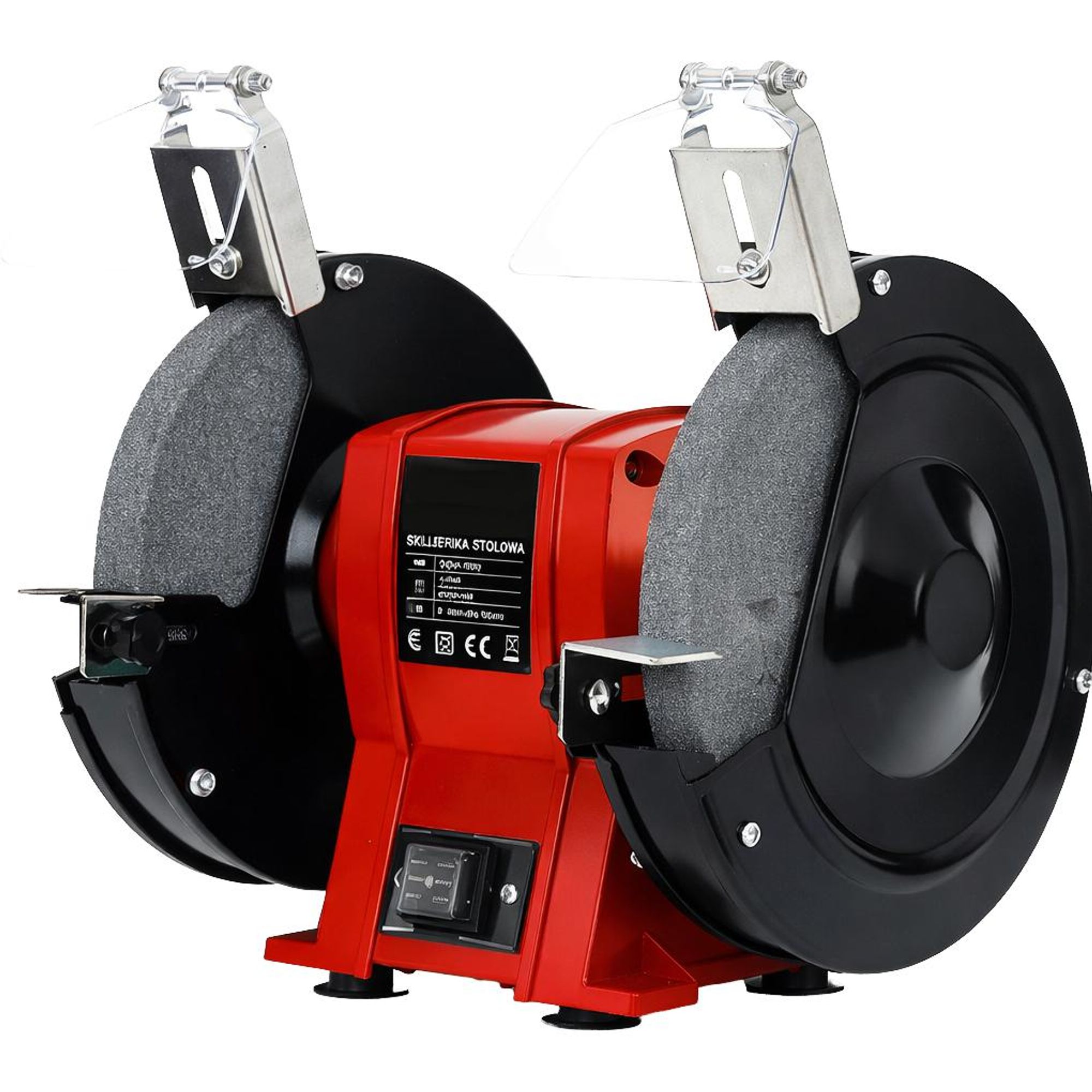 KRAFT&DELE | Doppelschleifer, Schleifmaschine, Elektrischer Schleifer, 200mm, 1700W, Schärf- und Abziehsystem, Feinschleifscheibe
