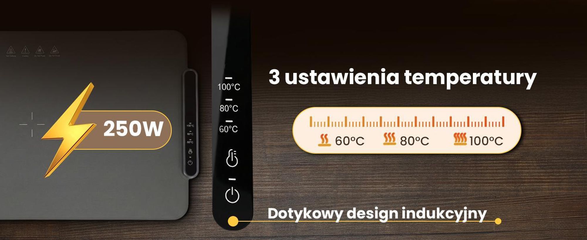 Extralink Silikonowa Mata Grzewcza 250W Składany Podgrzewacz 47x32 cm