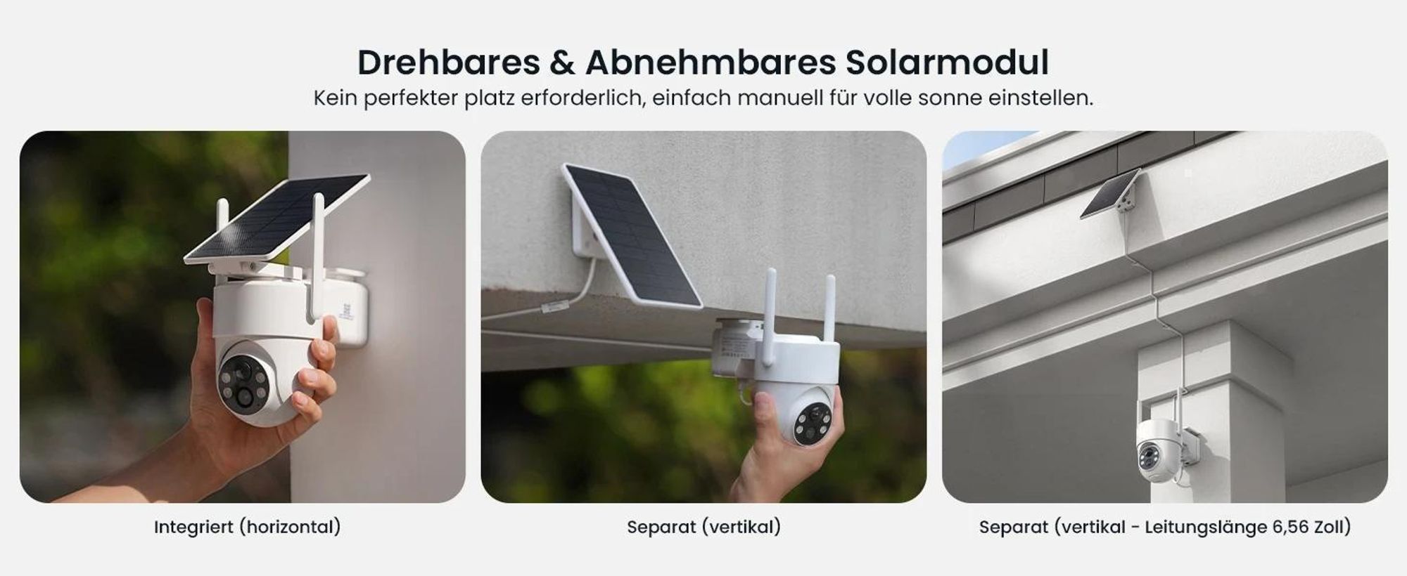 ieGeek 2K bewakingscamera voor buiten, met batterij, WLAN, zonnepaneel, PIR-bewegingssensor, 360° PTZ, IP-camera, nachtzicht en tweewegs audio