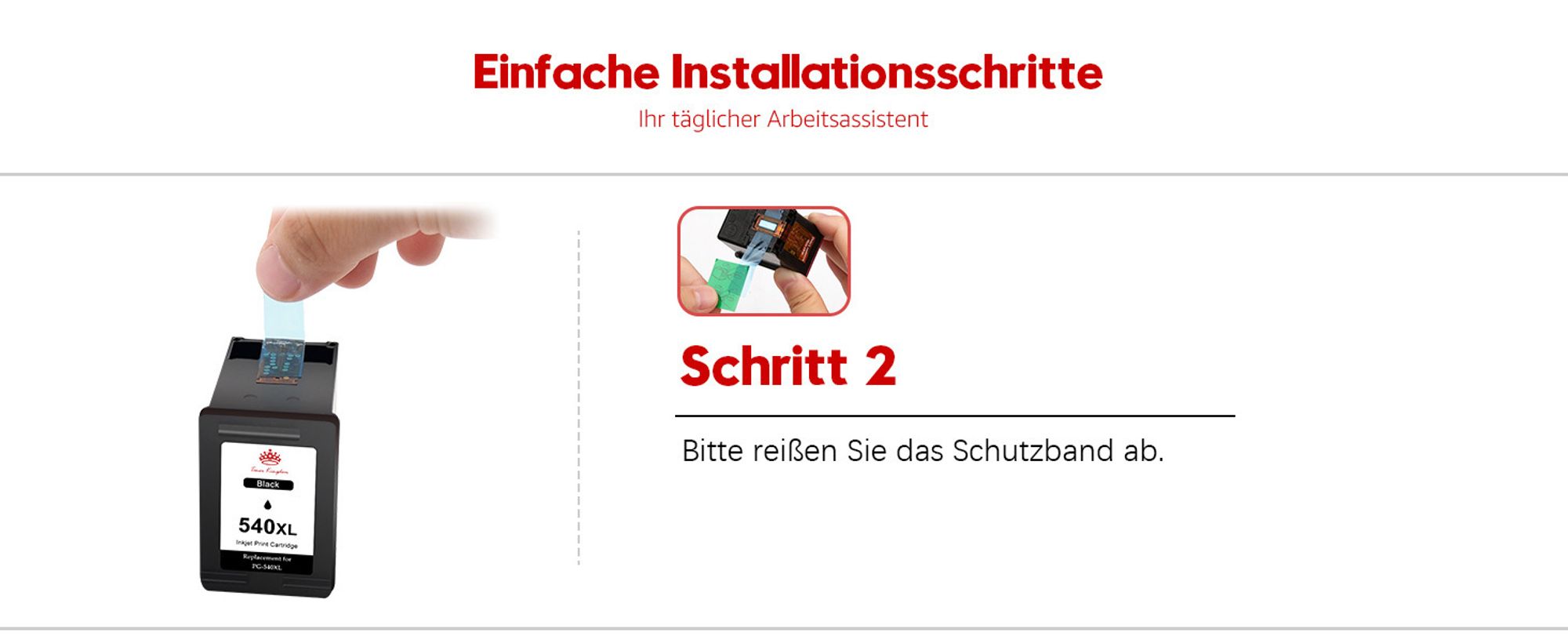 1x PG540 Druckerpatronen für Canon 540 XL Schwarz für Canon Pixma MX475 MX375 MX395 MX435 MX395 MG4250 MG3600 MG3650 MG3550 MG4200 MG4150 MG2150 MG3150 MG3500