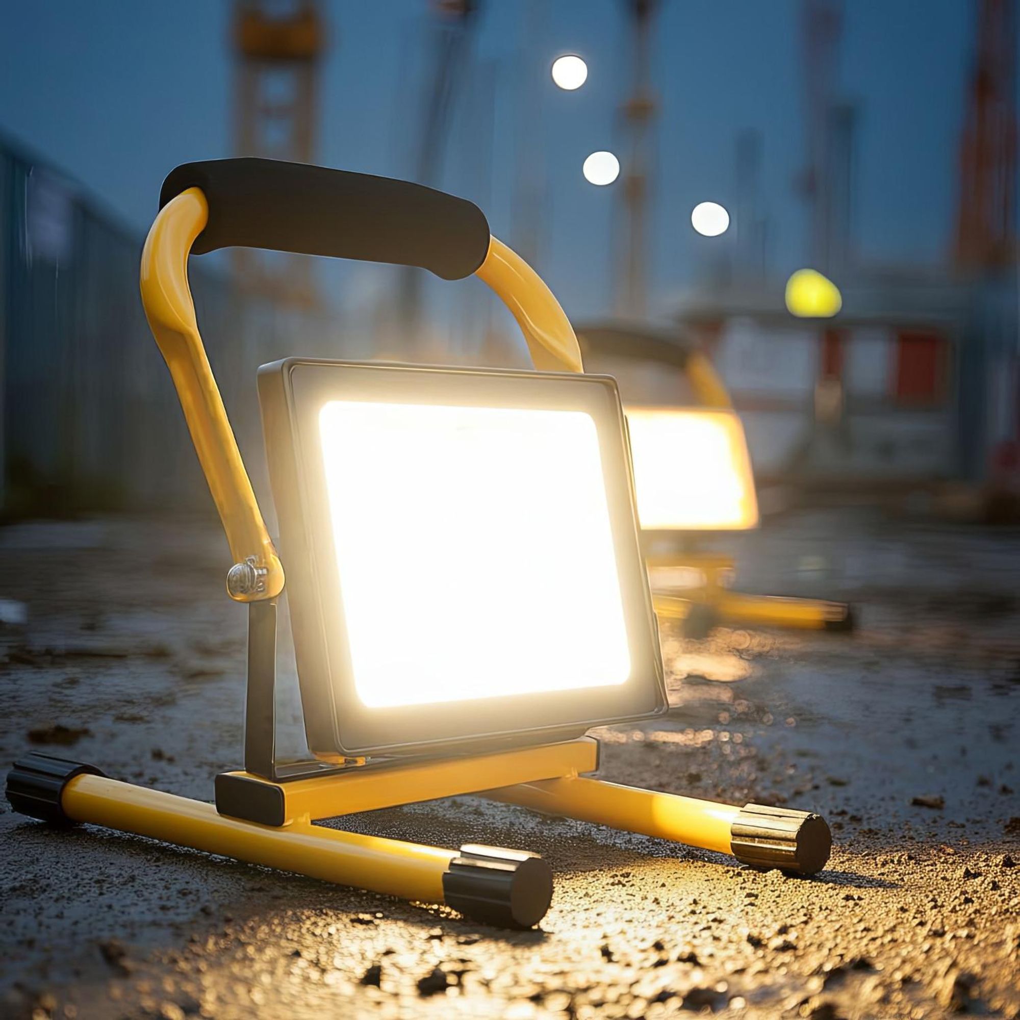 Bodentänder für LED-Scheinwerfer Arbeitsscheinwerfer Stativ Flutlicht Ständer Baustrahlerstativ Drehbar Stahl (Für MCE530 / MCE630)
