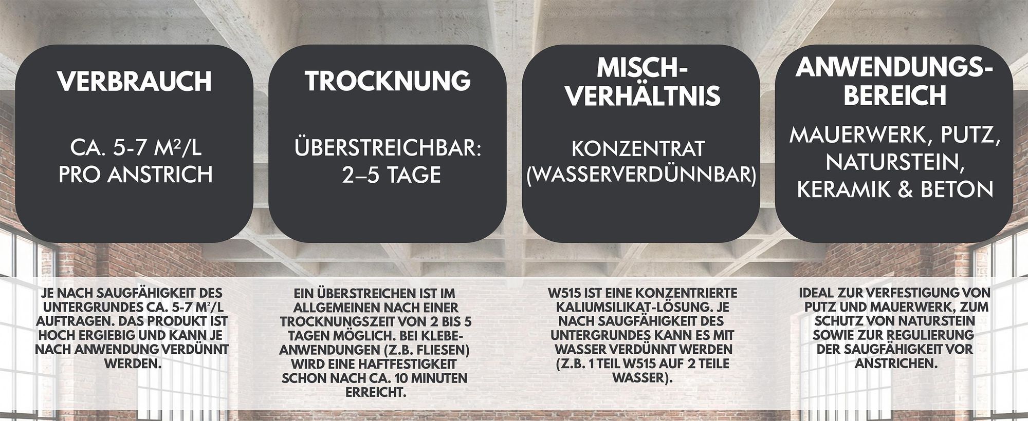 Kaliwasserglas Haftgrund Bindemittel Versiegelung Wasserglas Mauerabdichtung