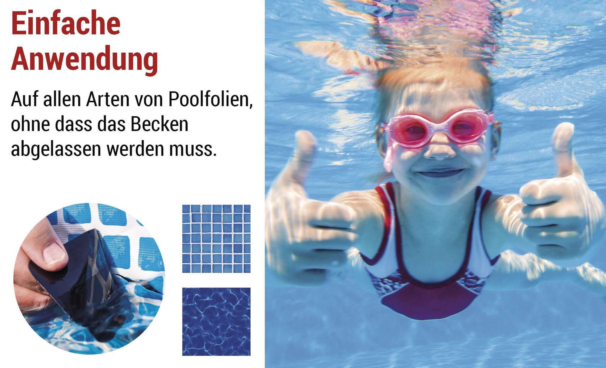 EMOS Pool-Reparaturband, schwarzes Flickband 10 cm x 100 cm, für den Unterwassereinsatz geeignet, sehr stark haftend zum Abdichten, F6110