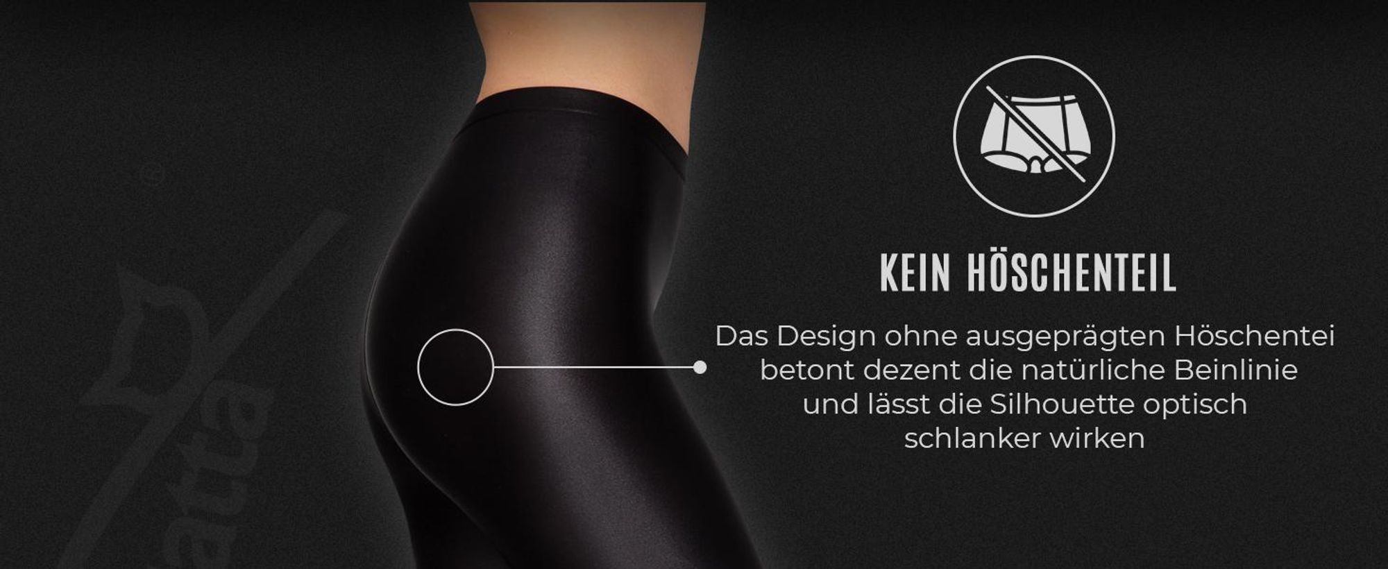 Damenleggings, Gatta, Schwarz glänzend, Größe L Leggings für Damen