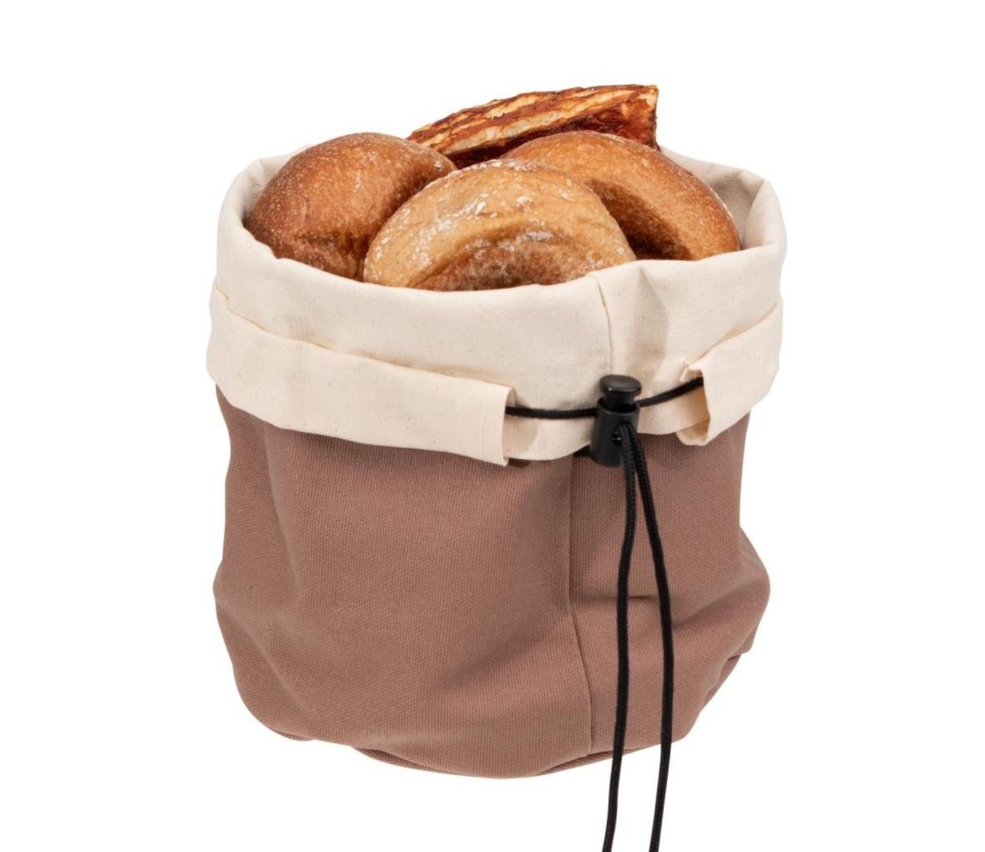 APS 30390 Brottasche mit Wärmekissen, Baumwolle, Ø 19 cm, Höhe 23 cm, beige/braun