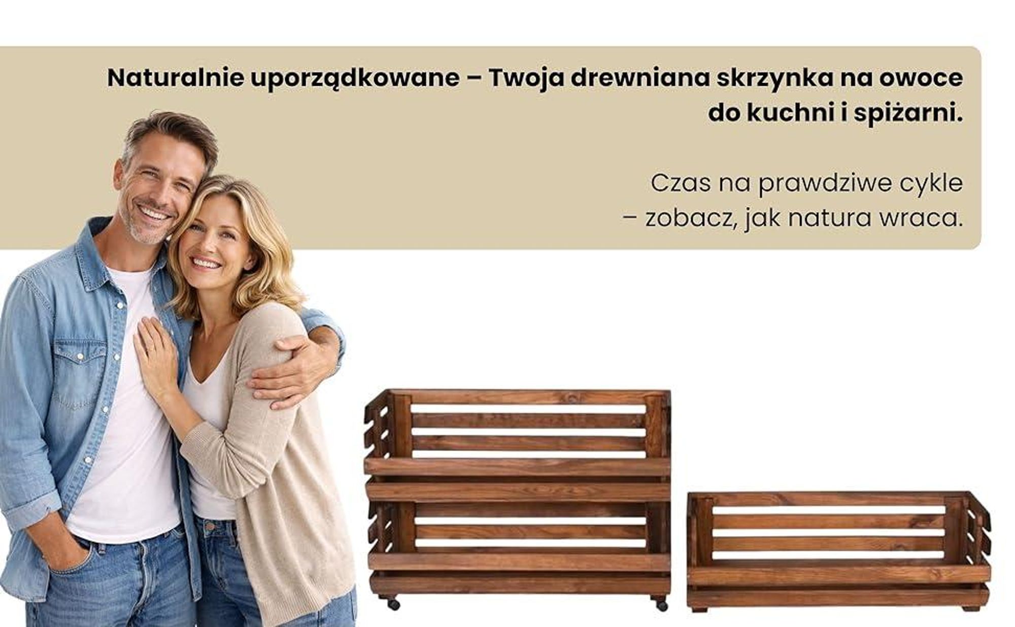 STOLMAK Drewniana Skrzynka na Owoce na Kółkach 77x79x30 cm Regał na Warzywa i Ziemniaki 3 Poziomy